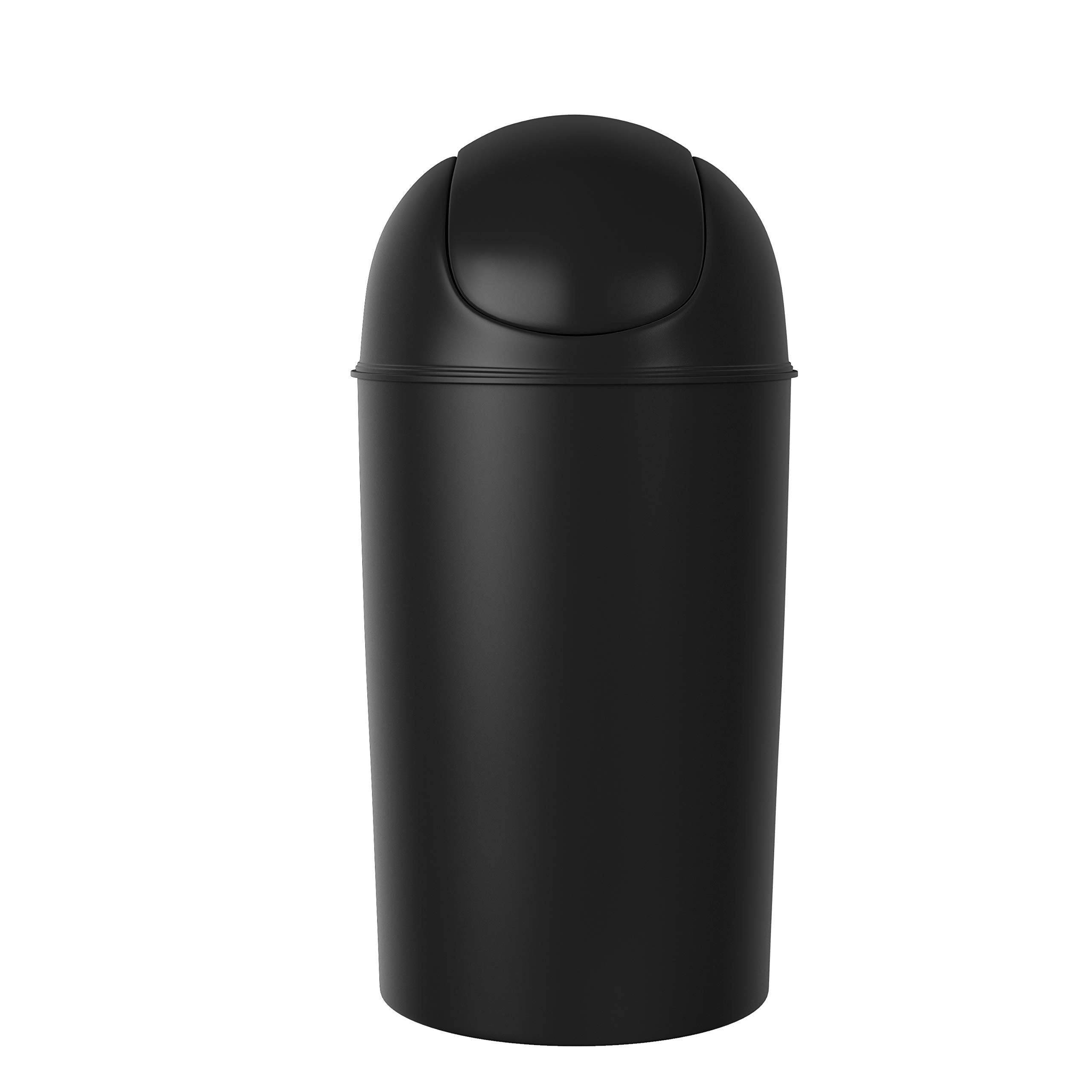 Umbra 086711-040 Grand Swing Top Garbage Large Capacity 10 Gallon Molded Plastic Made from Recycled Materials Kitchen Trash Can 