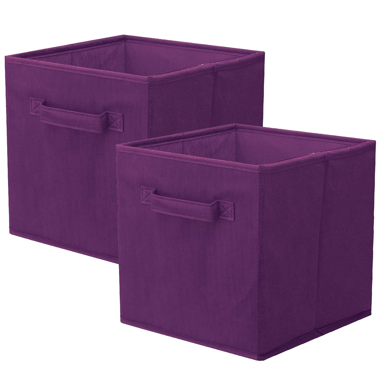 Shellkingdom Storage Bins, Foldable Fabric Storage Cubes And Cloth Storage Organizer Drawer For Closet And Toys Storage,2 Pack(P