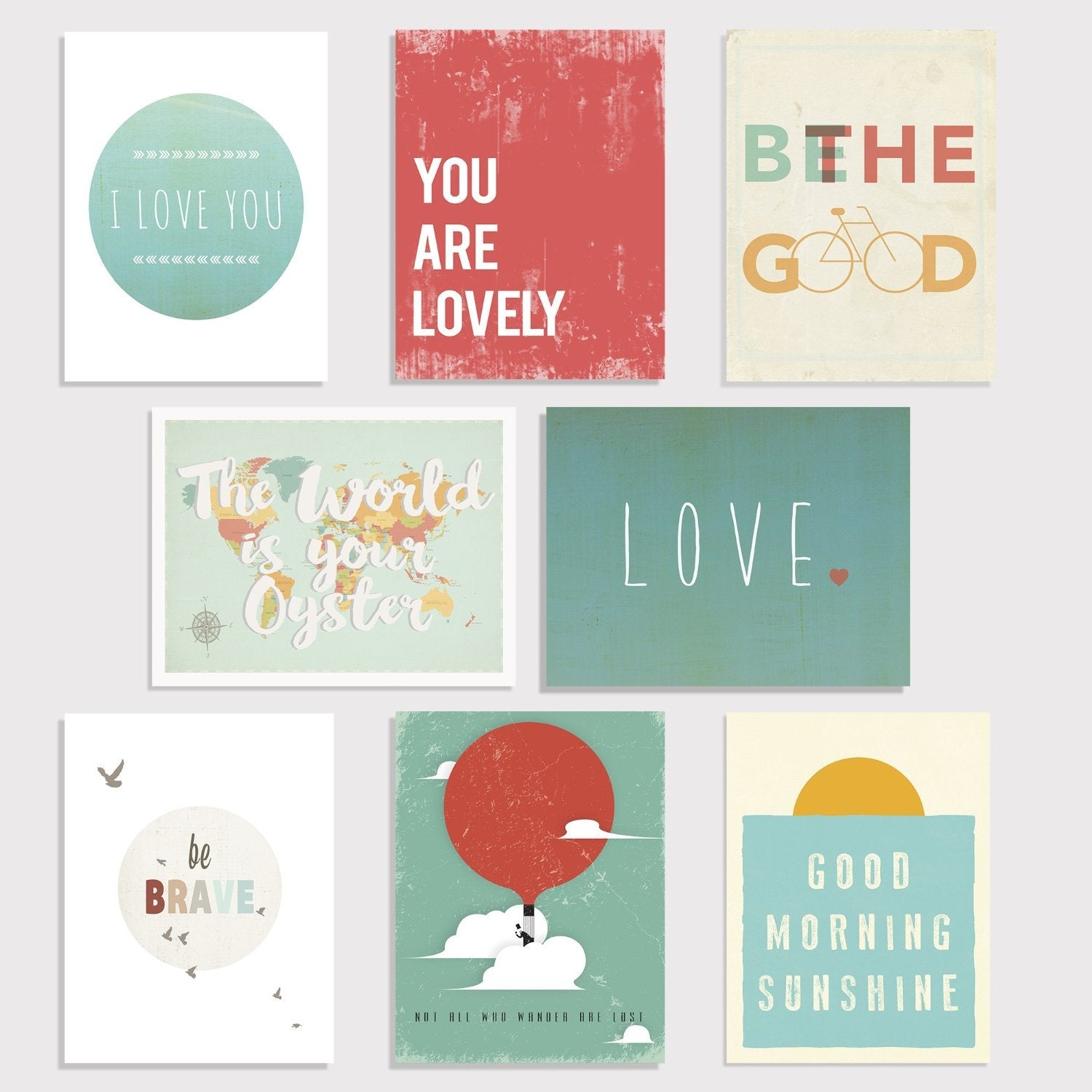 Little Citizens Mini Print Collection 5X7 Wall Card Prints, Nursery Wall Art Decor, Kid 'S Art Decor, Gender Neutral Nursery, Na