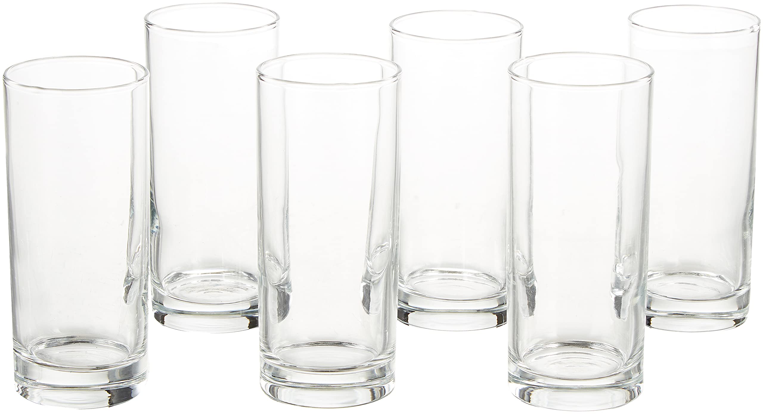 Amazon Brand - Solimo Glass Set (275Ml, Transparent) - Set Of 6