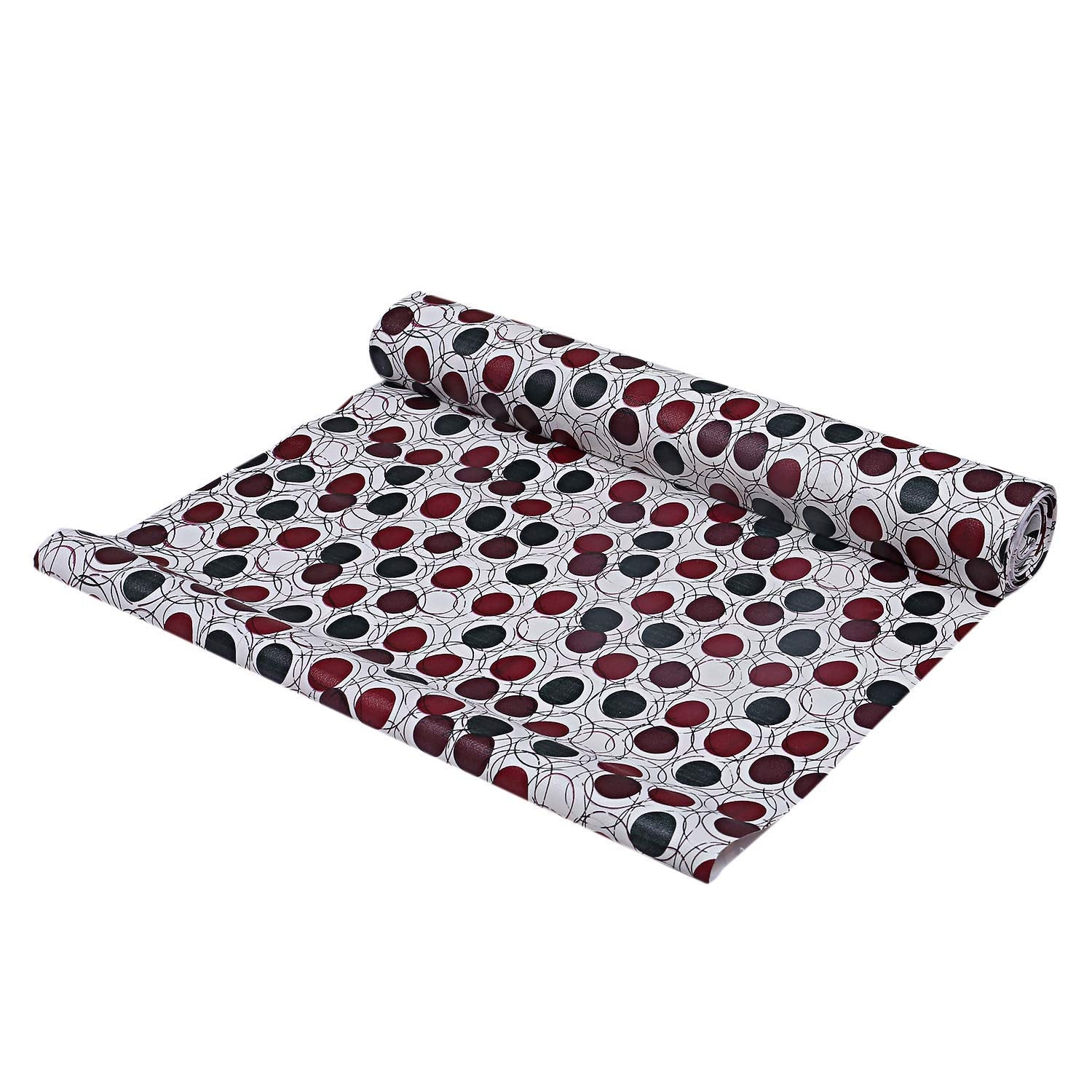 Kuber Industries Pvc Wardrobe Kitchen Drawer Shelf Mat 10 Mtr Roll (Brown), Ctktc013558