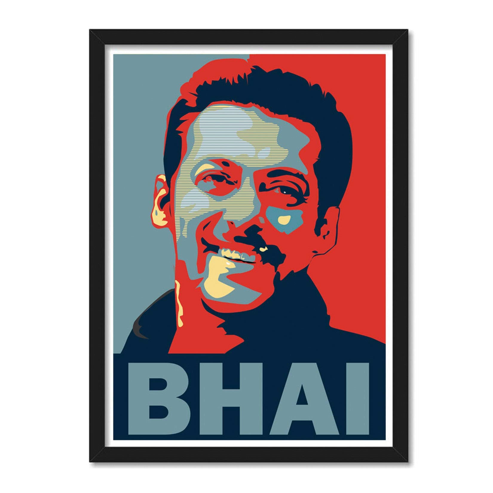 Good Hope - Bollywood Posrer Salman Khan Bhai Bollywood Superstar Framed Poster For Room & Office (10 Inch X 13 Inch, Framed)