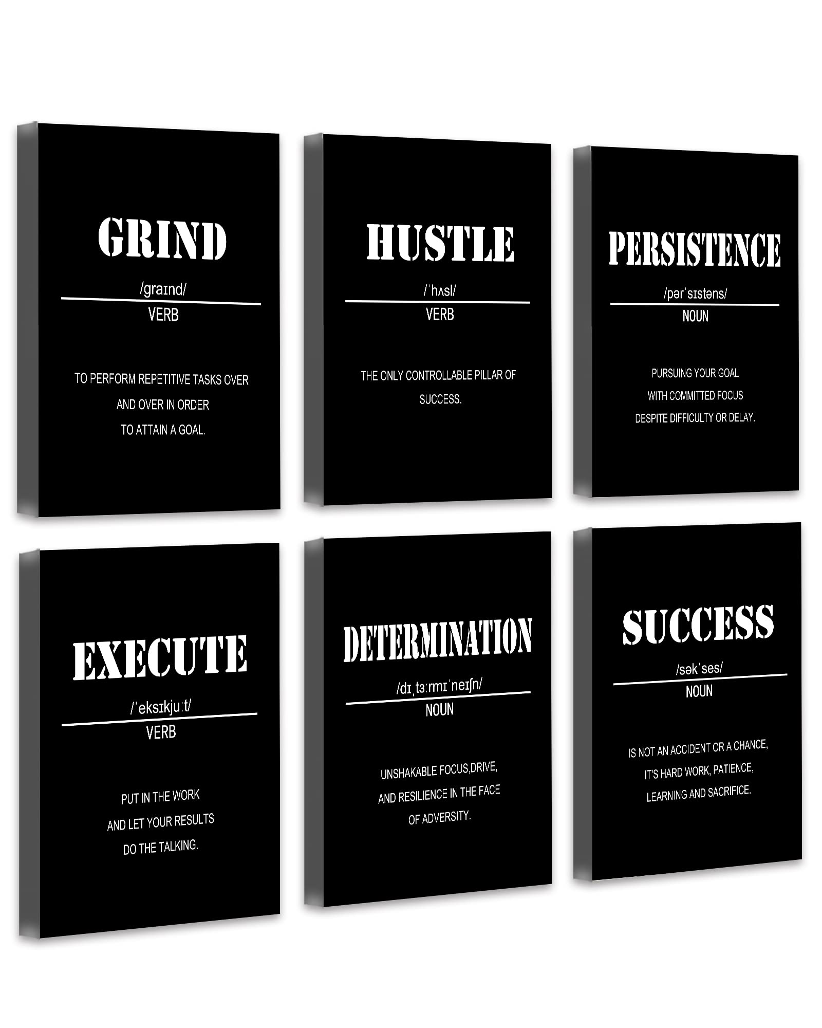 ???????????? Inspirational Office Wall Art Motivational Wall Decor ???????????? 12    x16    Quotes Wall Art for Living Room - E