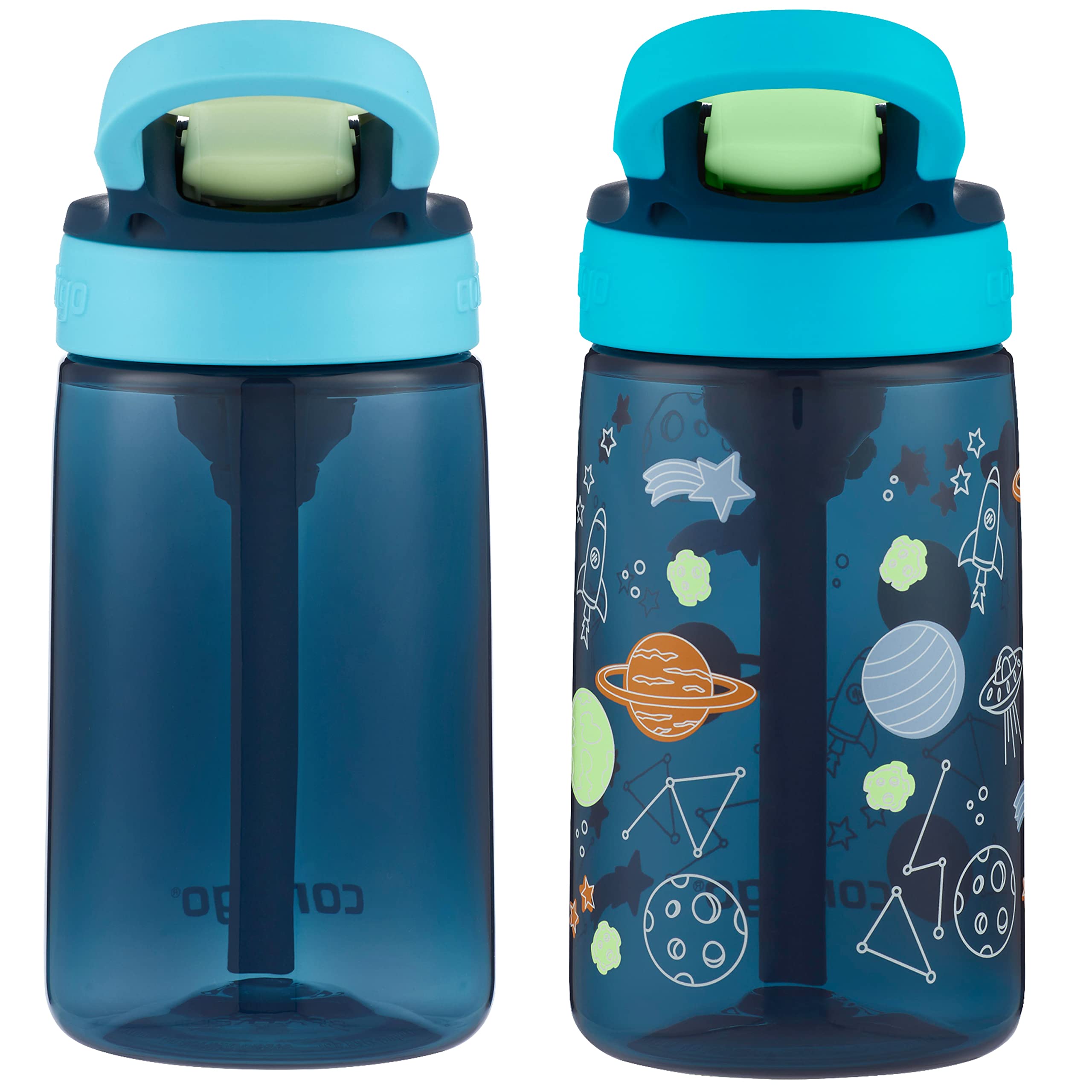 Contigo Aubrey Kids Cleanable Water Bottle With Silicone Straw And Spill-Proof Lid