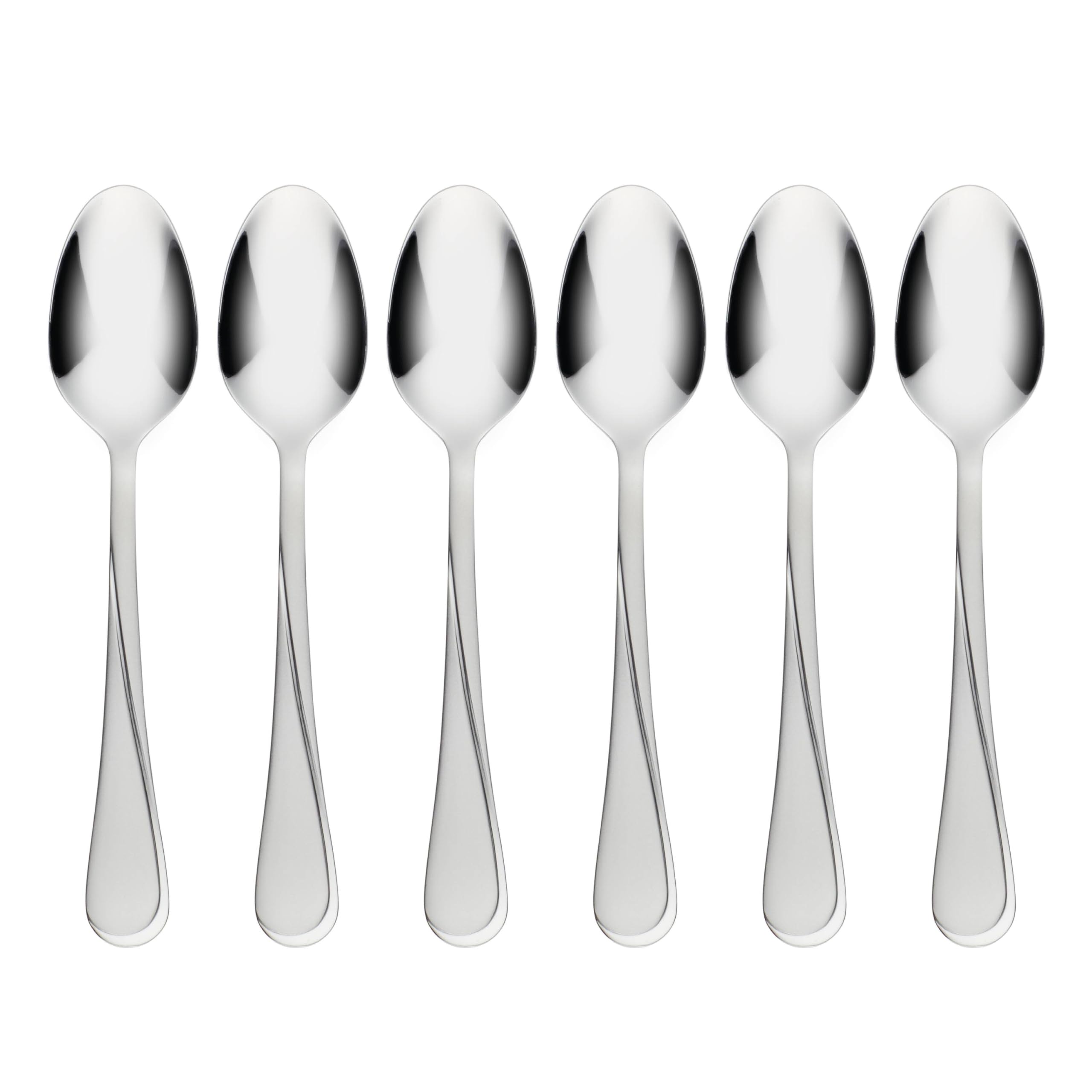 Cambridge Silverware Set, Gravity Sand Little Teaspoons, Set Of 6, Service For 6, 18/0 Stainless Steel, Dishwasher Safe, Flatwar