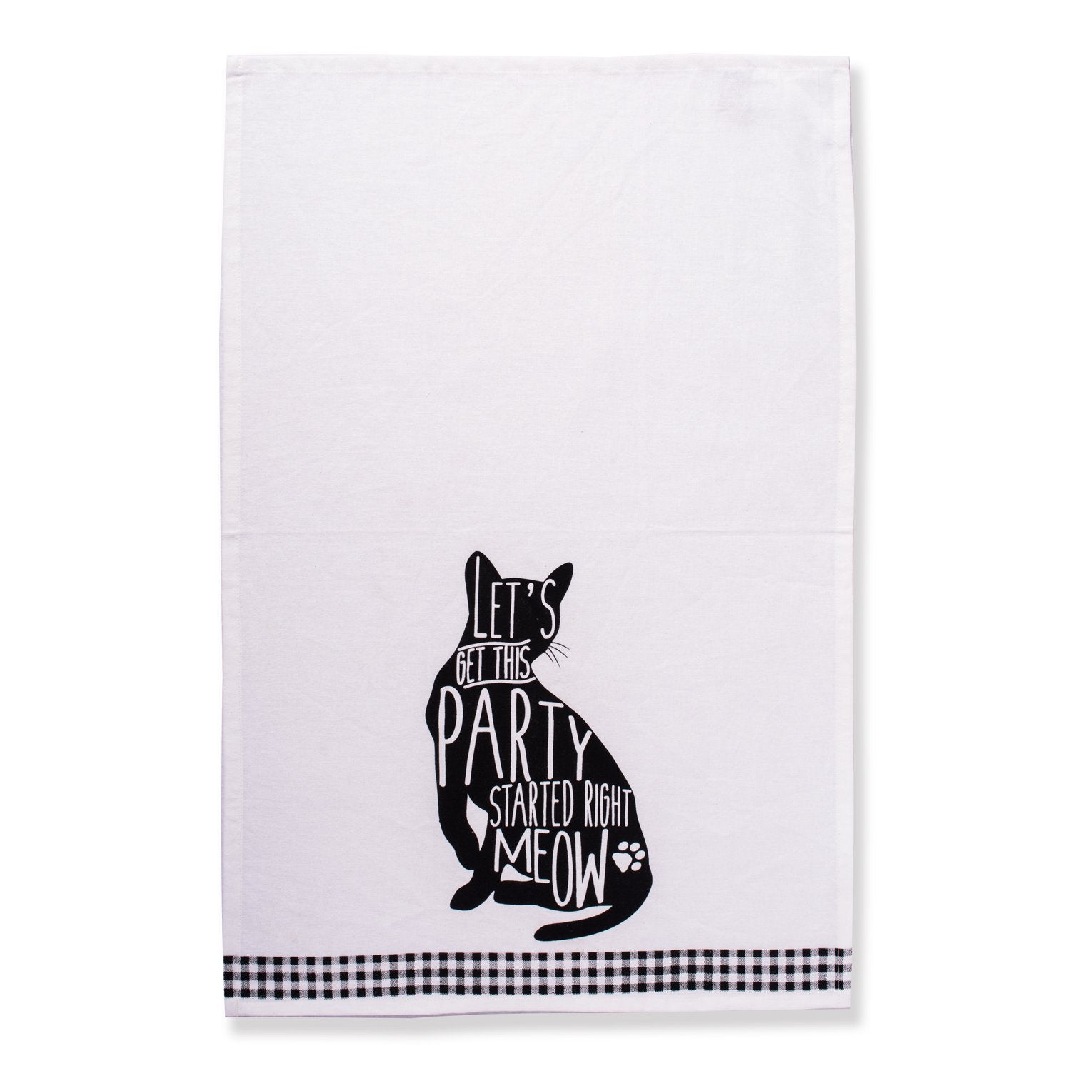 Dii Everyday Pets Kitchen Collection Absorbent Dishtowel Set, 18X28, Cat Print, 3 Count