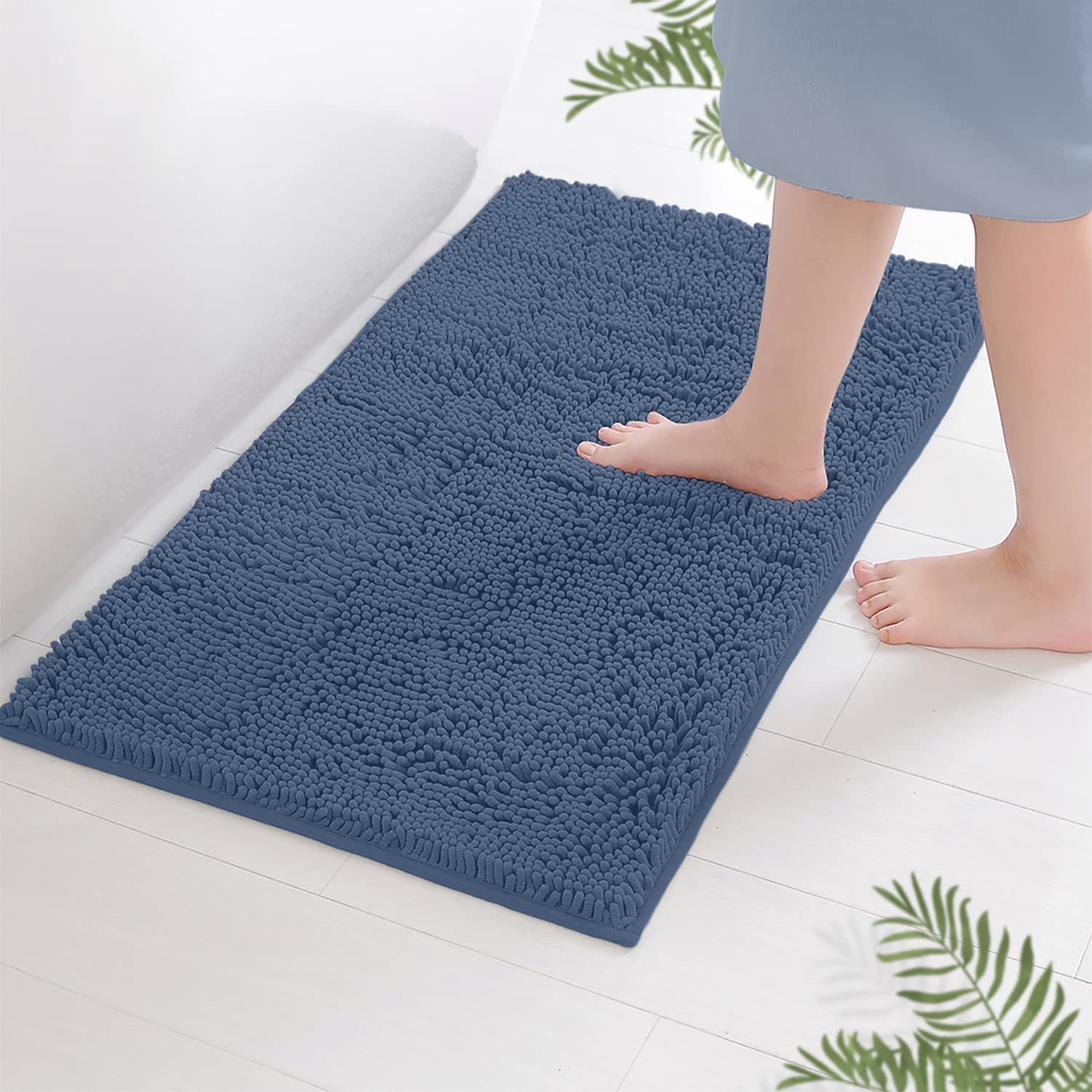Luxurux Bath Mat, Extra-Soft Plush Non-Slip Bathroom Rug, Luxury Chenille Microfiber Material, Super Absorbent Shaggy Bath Rug.