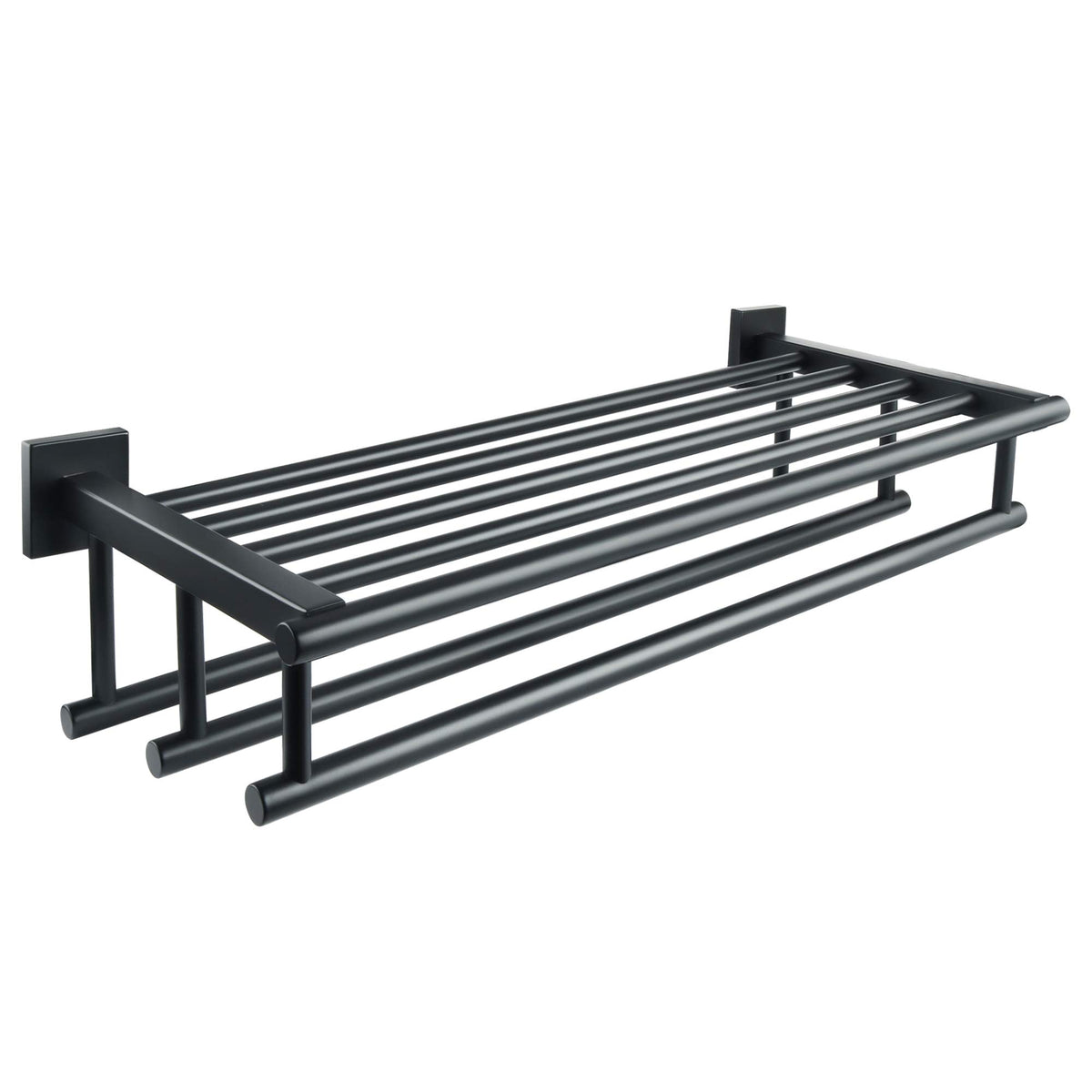 Alise Large Towel Rack,Towel Hanger Towel Shelf With 3 Towel Bars For Bathroom Lavatory,Towel Holder Wall Mount Sus 304 Stainles
