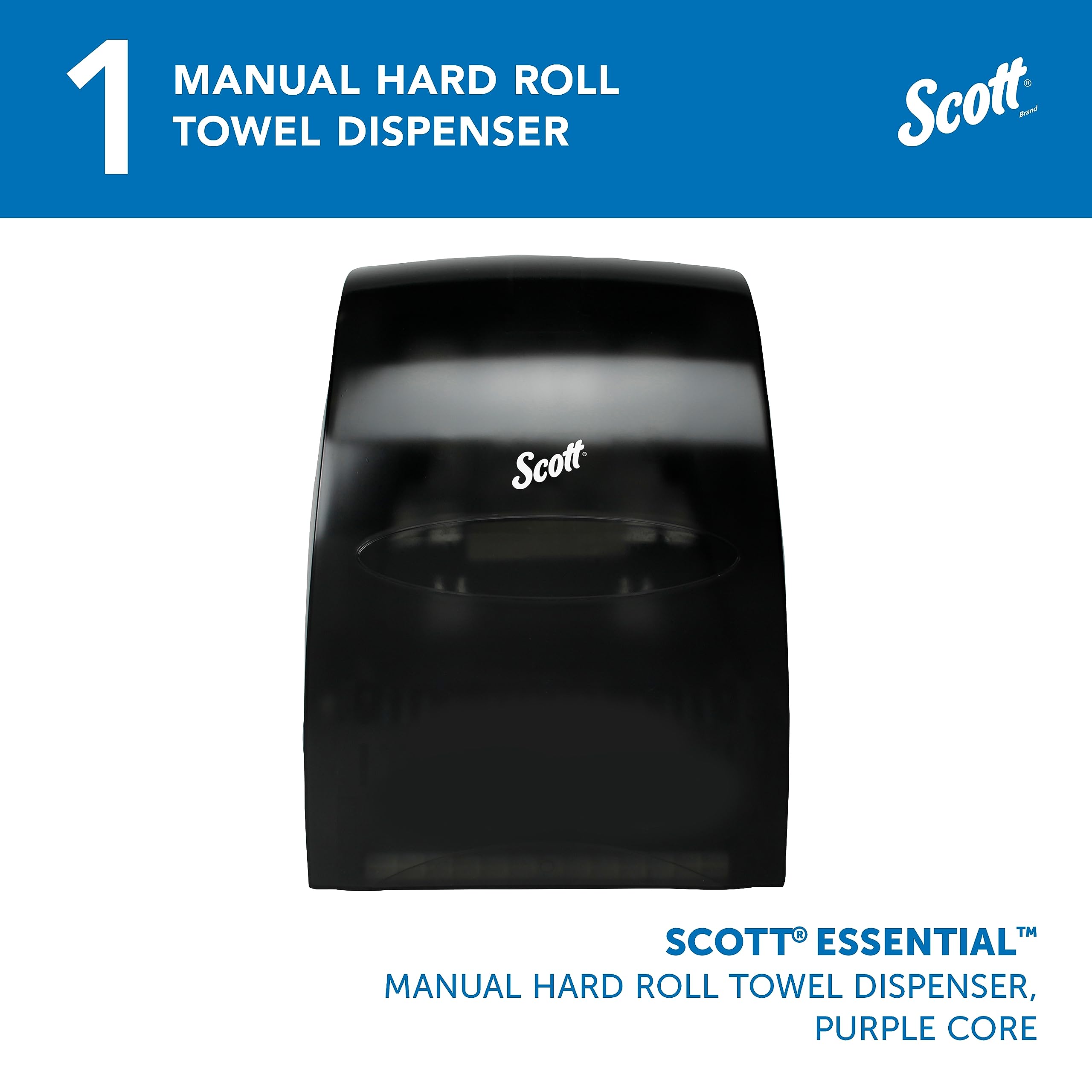 Hard Towel Dispenser Blk (Pack Of 1)