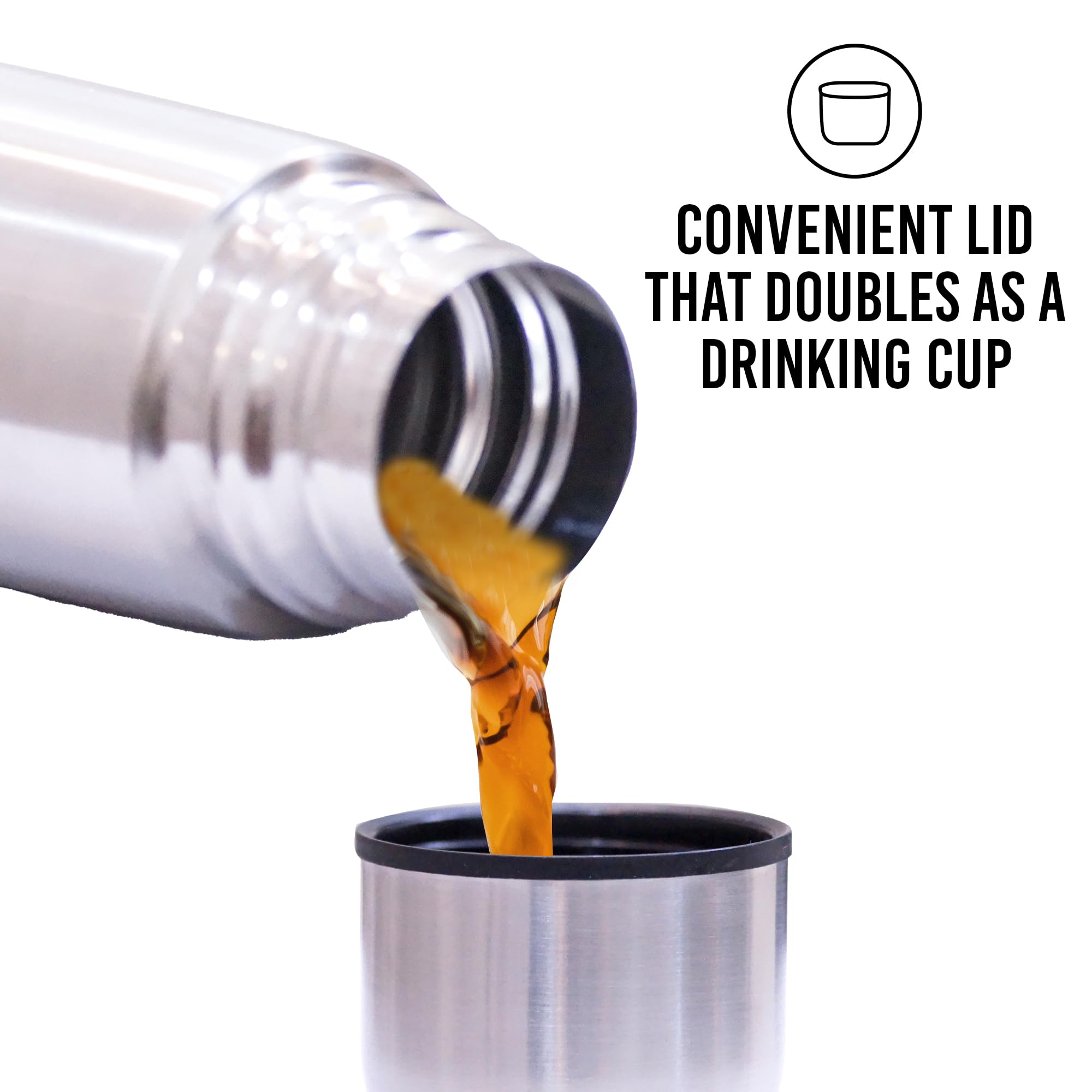 Best Stainless Steel Coffee Thermo, Bpa Free, New Triple Wall Insulated, Hot & Cold For Hours. (34 Oz/1000Ml)