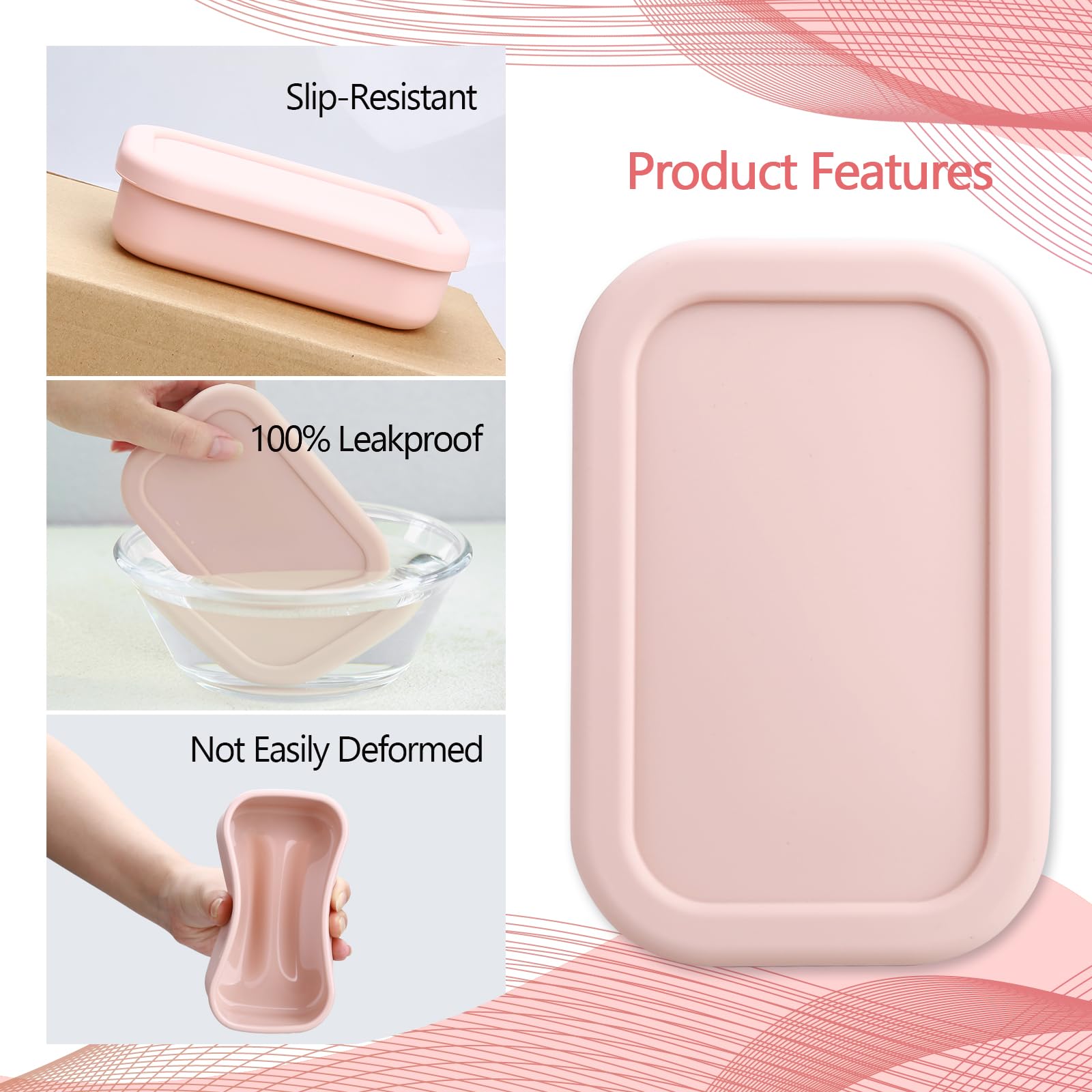 Puting Large Travel Soap Case Leak Proof, Silicone Shampoo Bar Holder, Soap Container With Draining Layer, Slip-Resistant Portab
