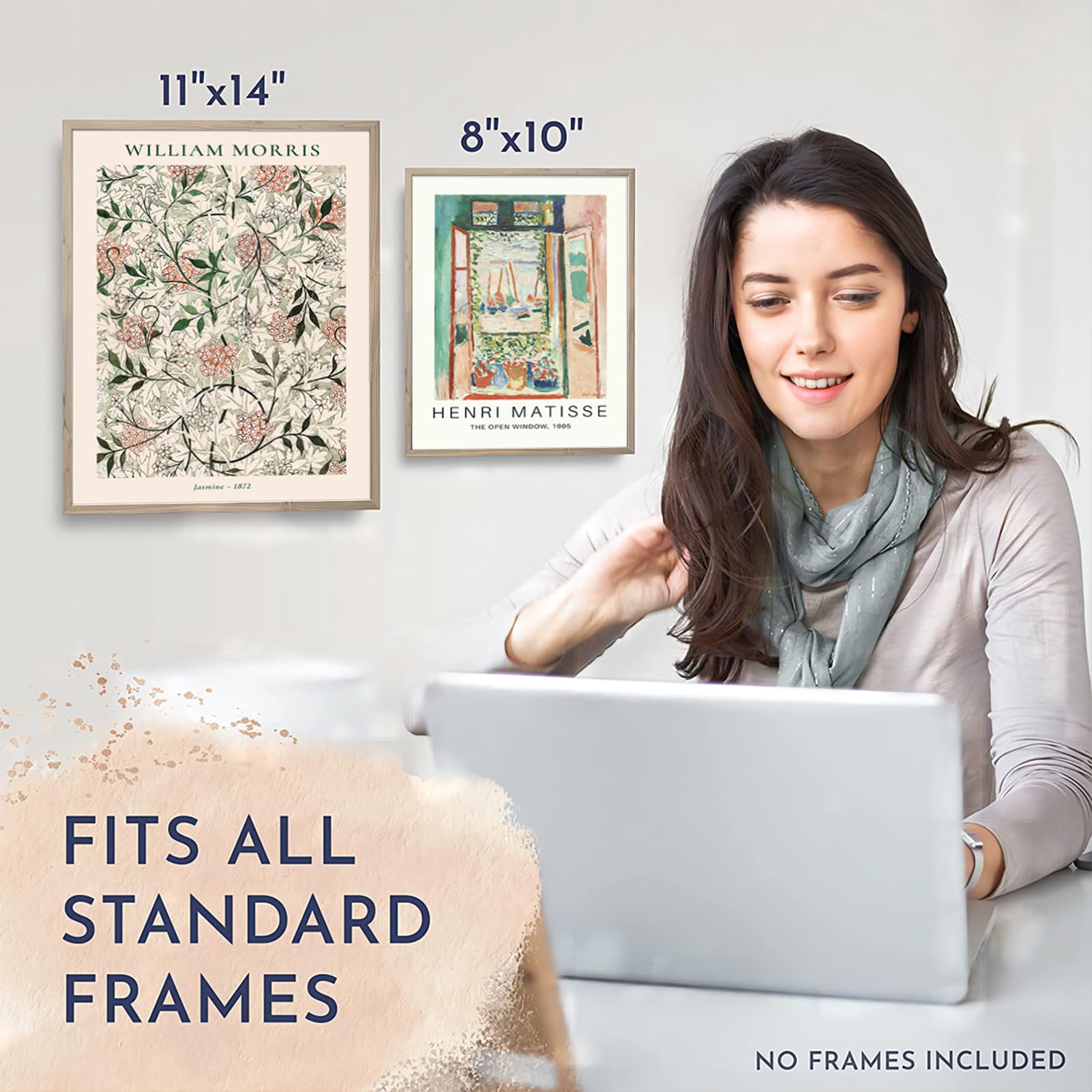 Liyaoli Henri Matisse Wall Decor Art Set Of 6 Unframed 8X10 Inch,Famous Artists Wall Art Prints Fine Art Reproductions Flower Po