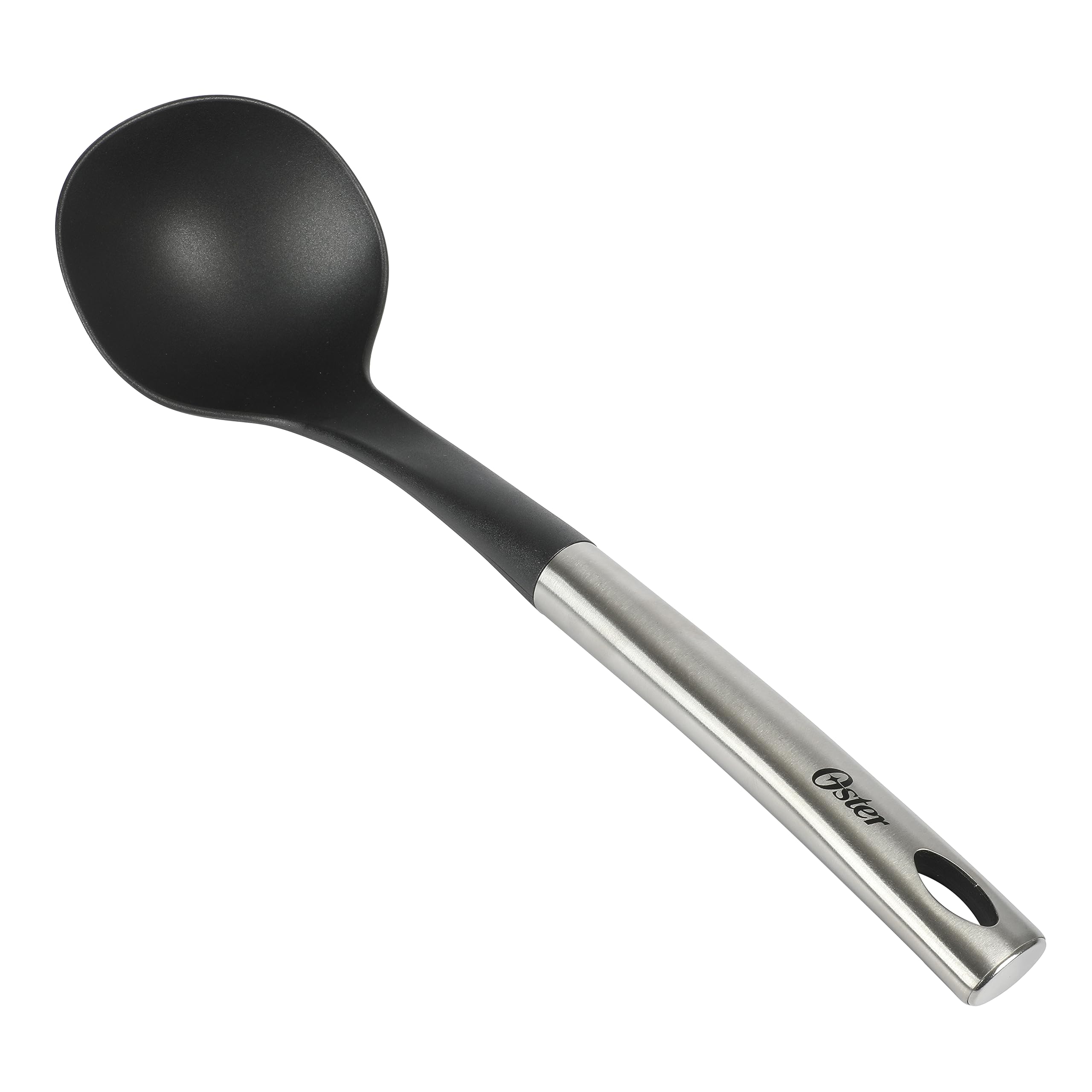 Oster Baldwyn 12 Nylon Ladle  Black w/Stainless Steel Handle