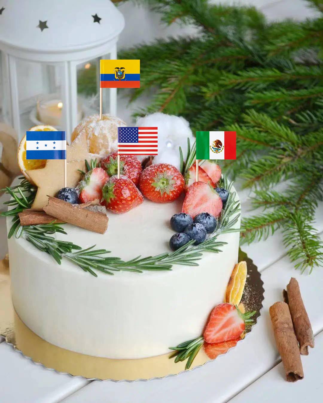 Stidsds 200 Countries Toothpick Flags Mini Small Country National Cupcake Toppers Stick Flag World International Festival Party