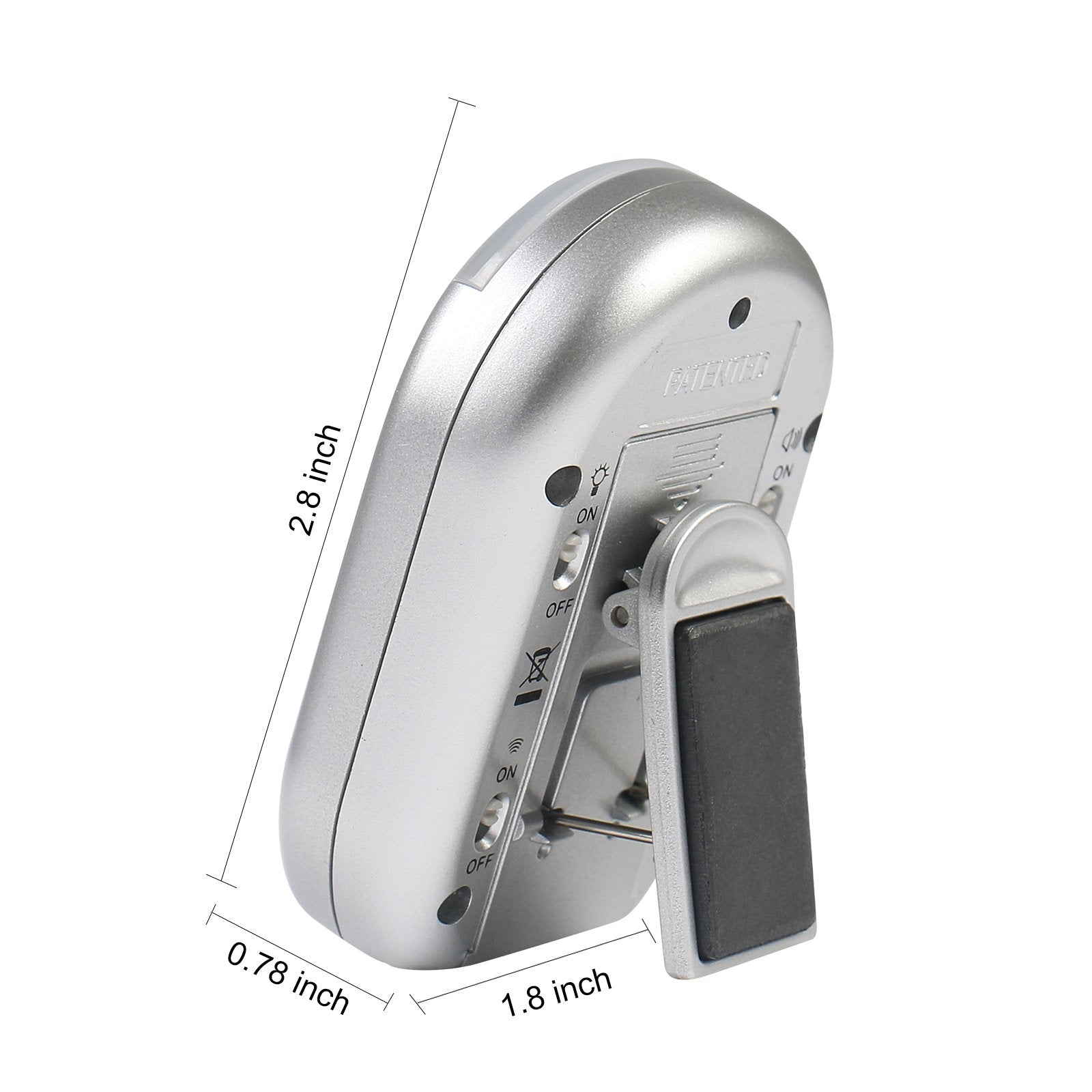 Zyqy X-Wlang 3-In-1 Alerts Timer 1013 With Vibration ,Beep And Flash.(Kitchen Timer ,Medical Timer,Therapeutic Timer), Silver