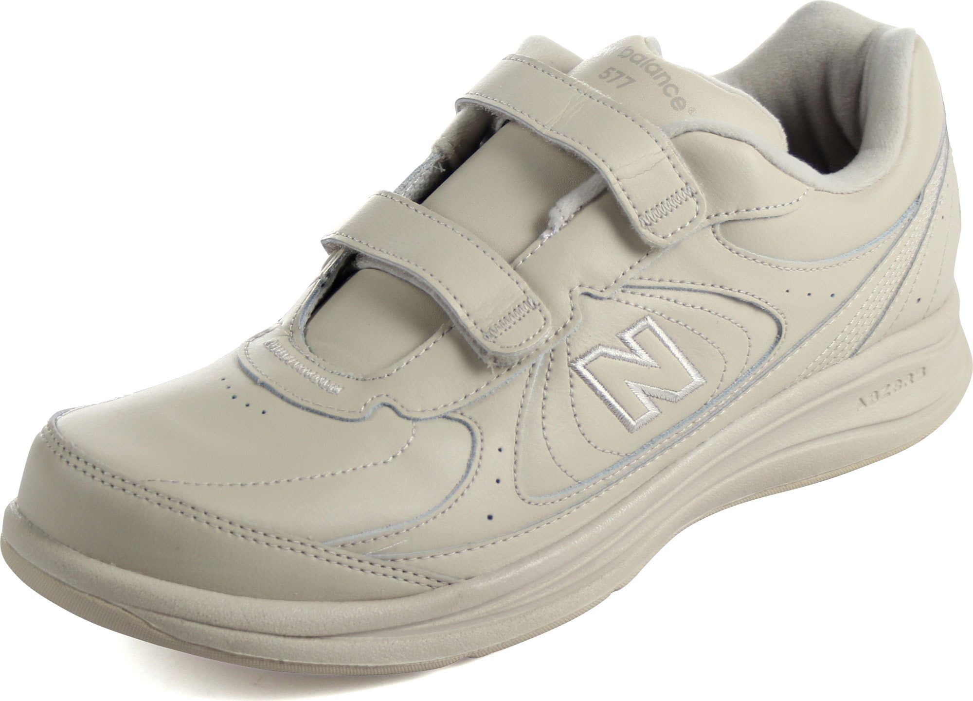 New Balance Mens 577 V1 Hook And Loop Walking Shoe, Bone, 105 W Us