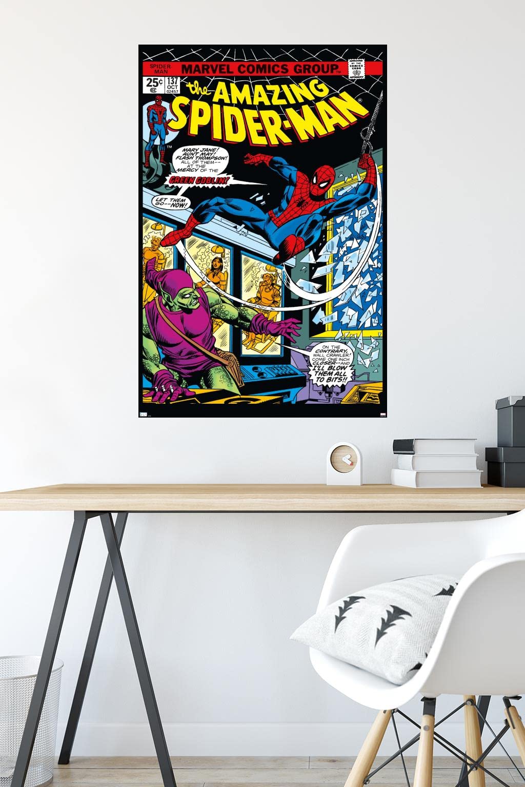 Trends International Marvel Comics - Spider-Man - Amazing Spider-Man #137 Wall Poster, 22.37'' X 34.00'', Premium Unframed Versi