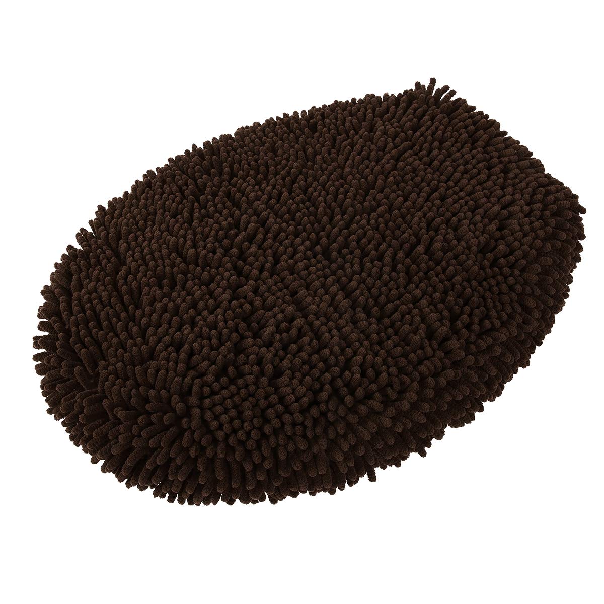 MAYSHINE Plush Shaggy Standard Toilet Seat Lid Cover (Brown) | Fuzzy Chenille Microfiber  Fluffy Soft Absorbent - Machine Washable Cushion | No More Cold or Wet Seats