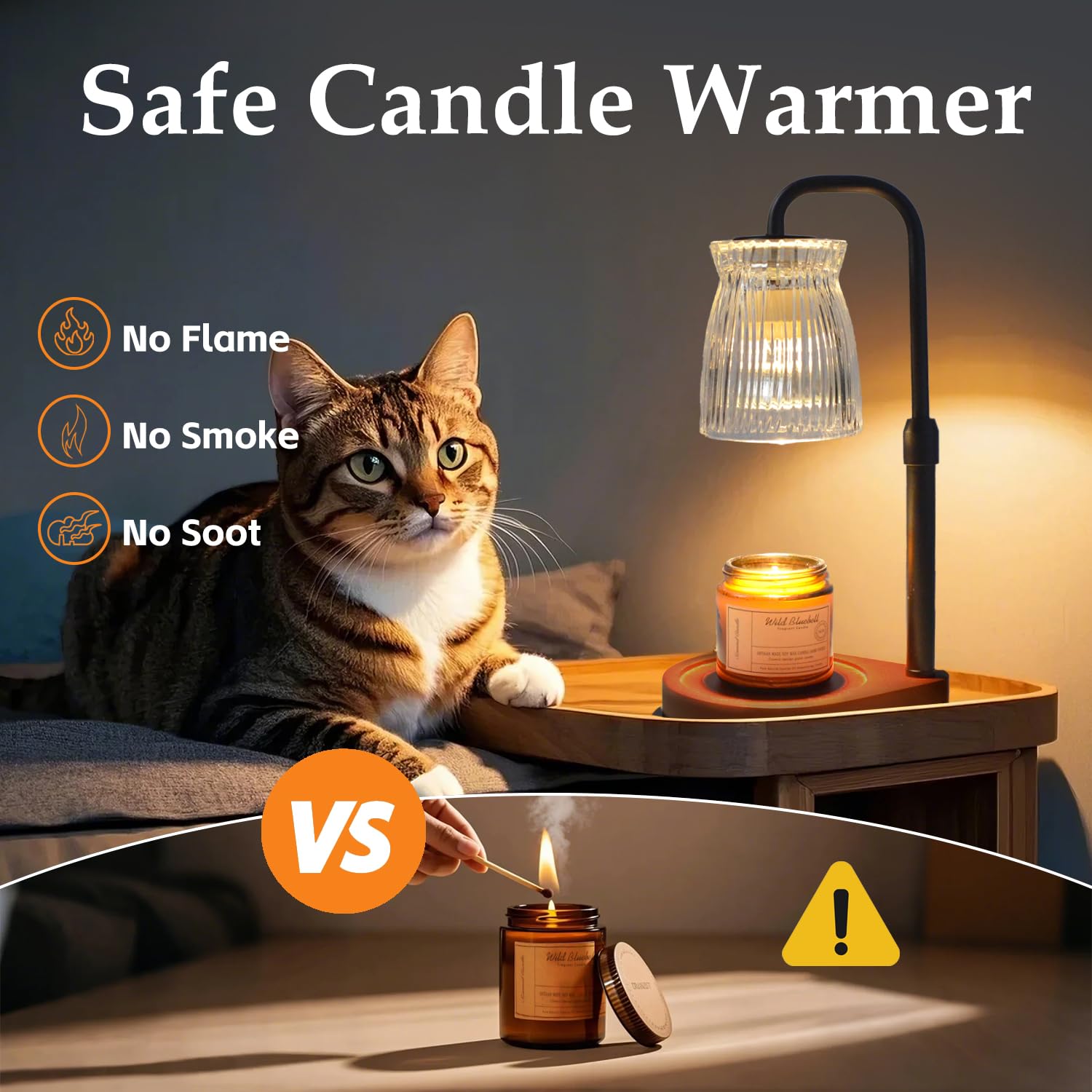 Shering Candle Warmer Lamp with Timer Dimmable, Gift Box, Gifts for Her, Birthday Gifts for Women, House Warming Gift New Home D