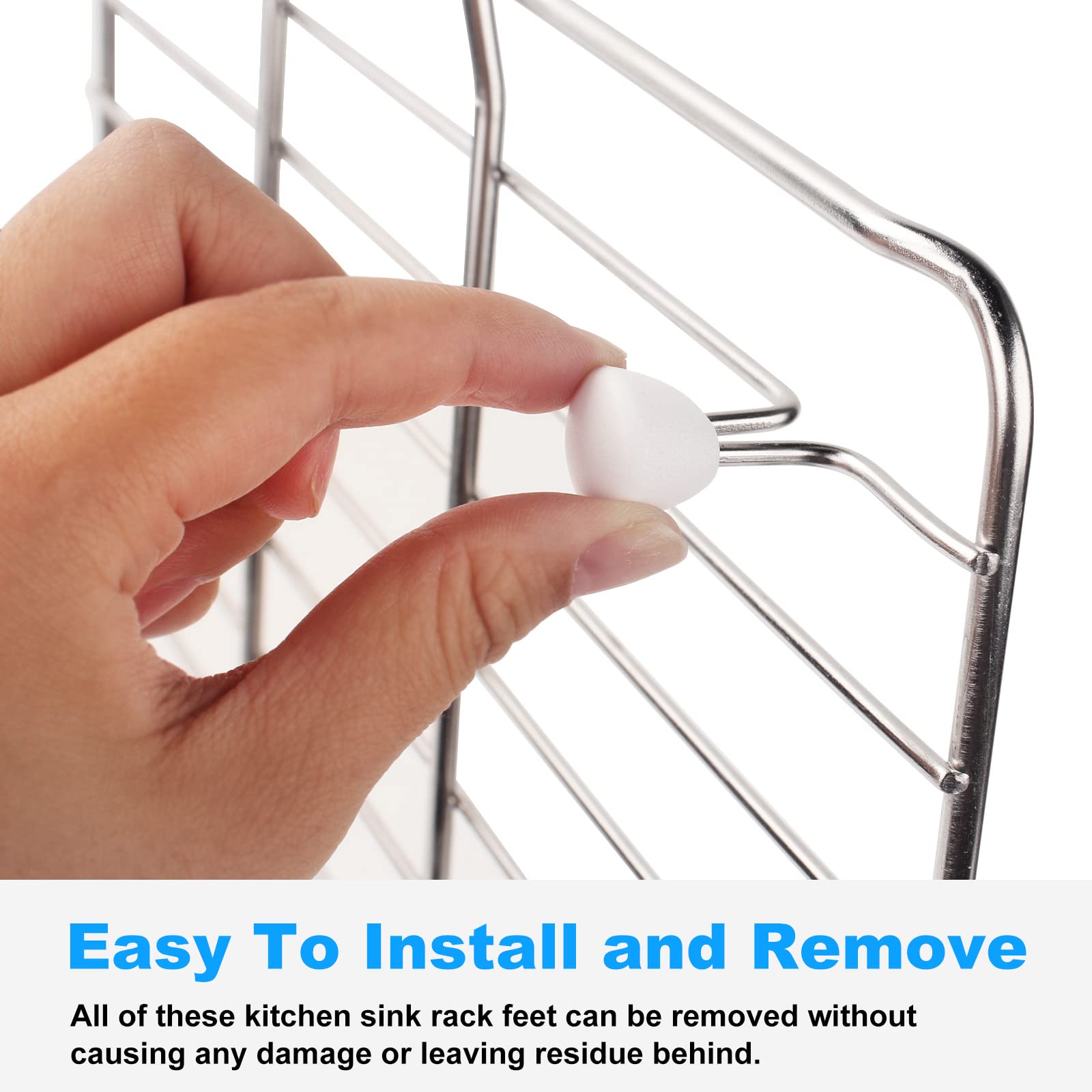 Kitchen Sink Rack Feet 84544-0 Replacement For Various Kohler Kitchen Sink Racks Fit Kohler Kitchen Sink Rack K-6639-St K-6488 K