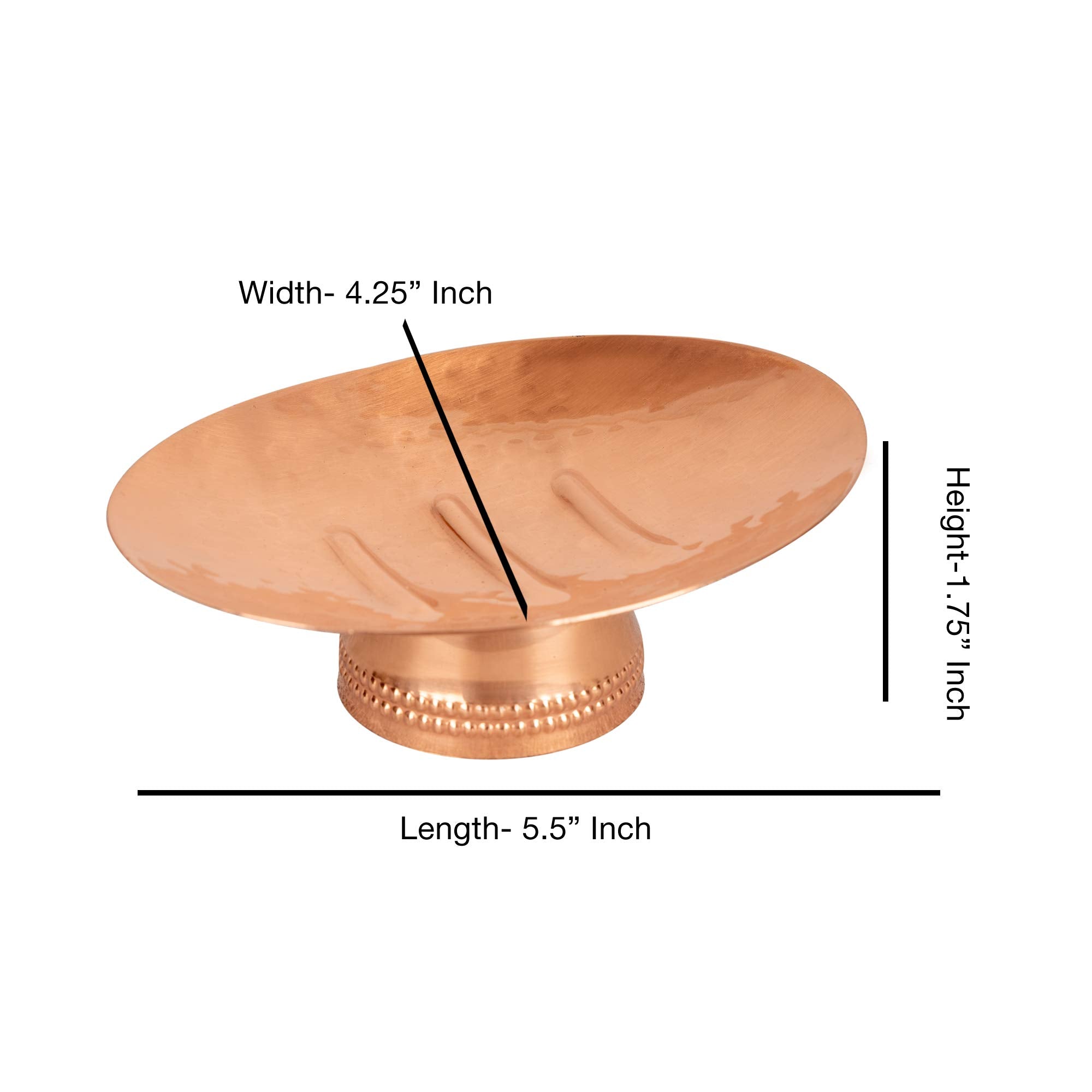 Nu Steel Hudson Copper Finish Bath Accessory Set For Countertop, 4 Pcs Luxury Ensemble-Soap Dish, Toothbrush Holder, Tumbler, So