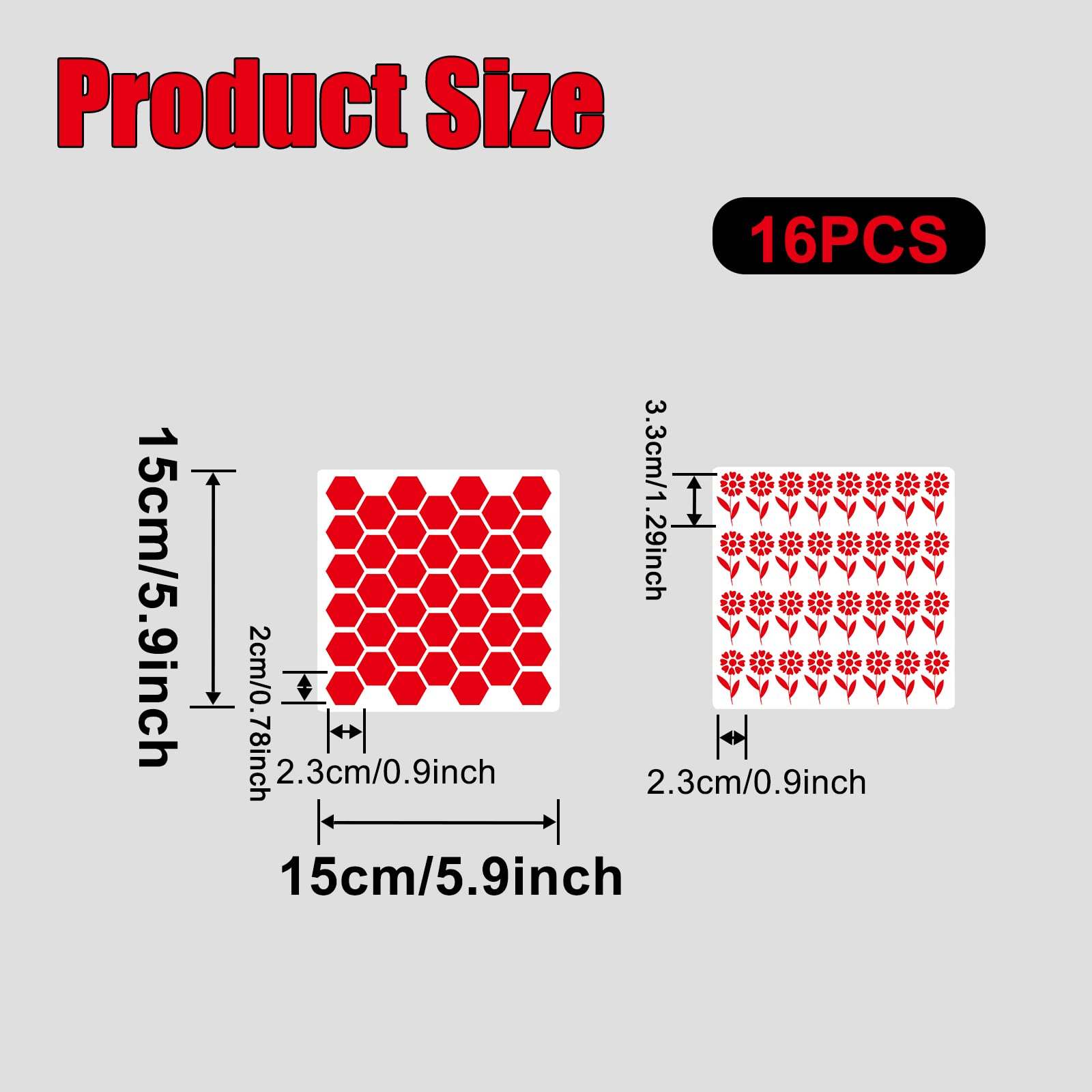 Ciemoda 16 Pack Cookie Stencils,6 * 6''Reusable Plastic Biscuit Cake Stencils With Checkered Star Heart Diamond Flower Circle Sh