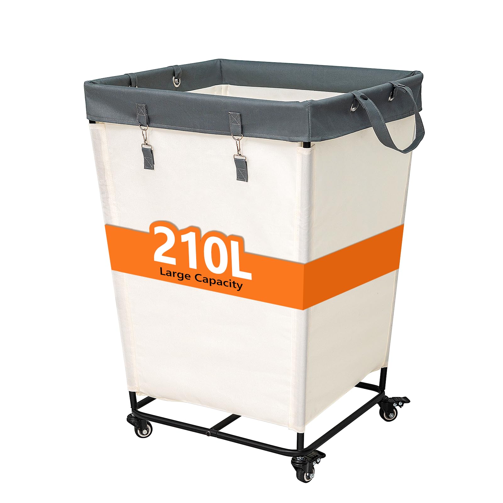 55 Gallons Laundry Basket With Wheels,Rolling Laundry Hamper, 210L Extra Large Laundry Basket, Dirty Clothes Hamper With Removab