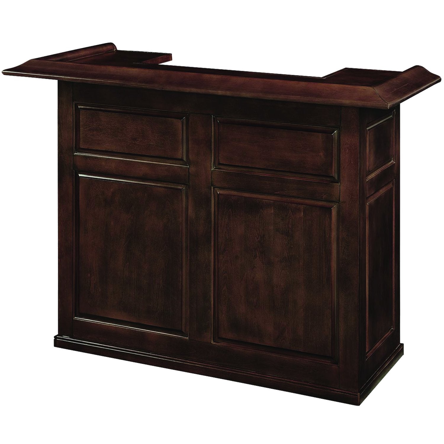 Ram Game Room Dry Bar With Mini Fridge Pocket, 60'', Cappuccino