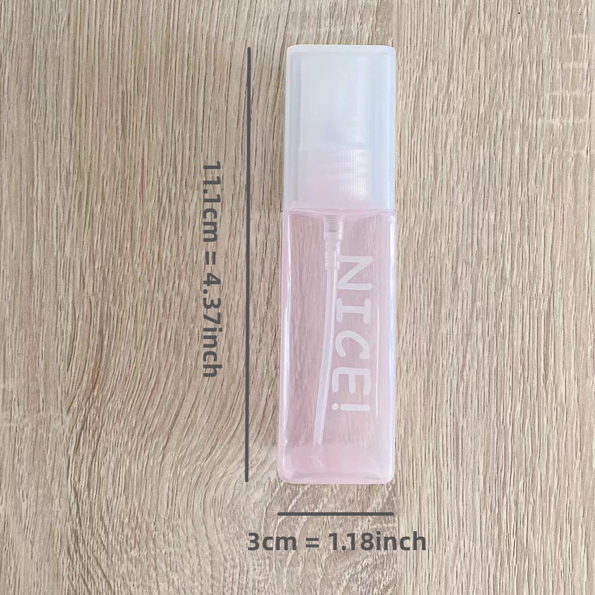 Textention Plastic Spray Bottles 1.7Oz / 50Ml - Empty Fine Mist Plastic Mini Travel Bottle Set Small Refillable Liquid Container