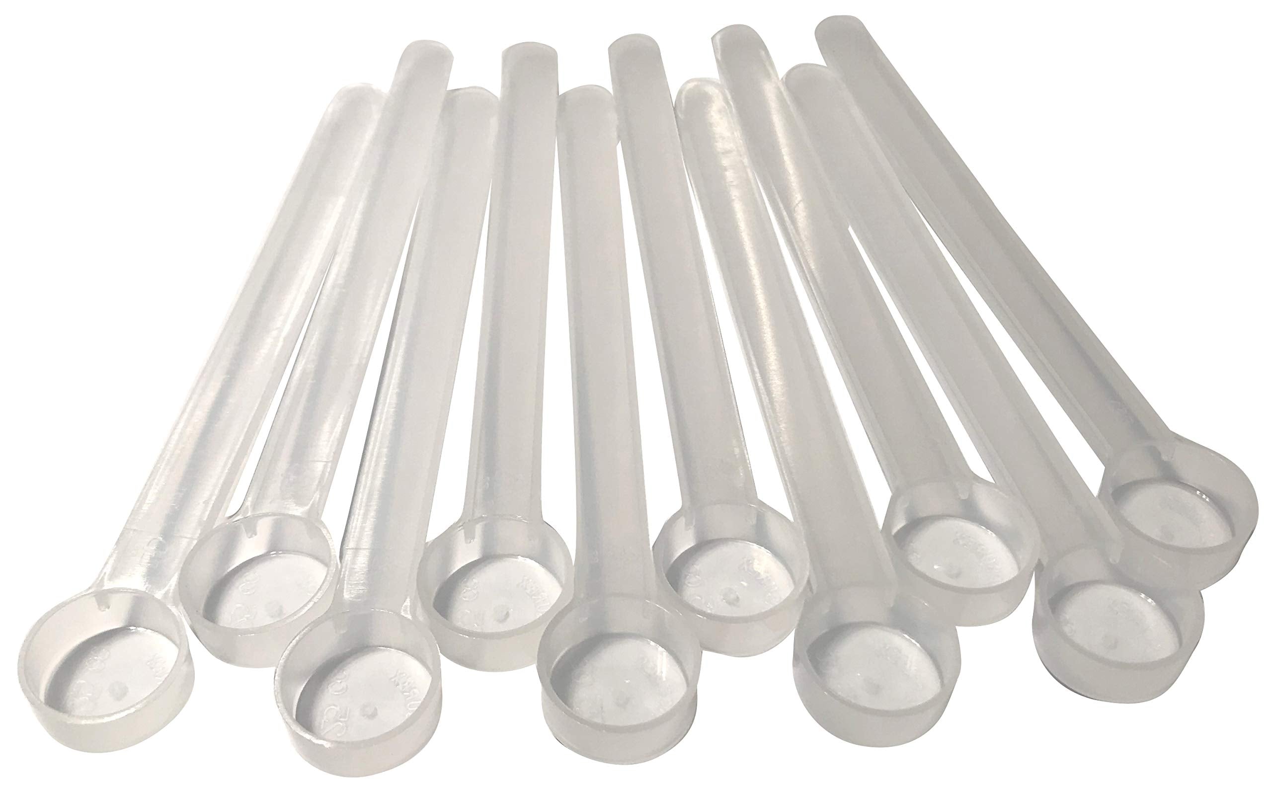 1/4 Teaspoon (1.25 Ml) Long Handle Scoop For Measuring Coffee, Pet Food, Grains, Protein, Spices And Other Dry Goods (Pack Of 10