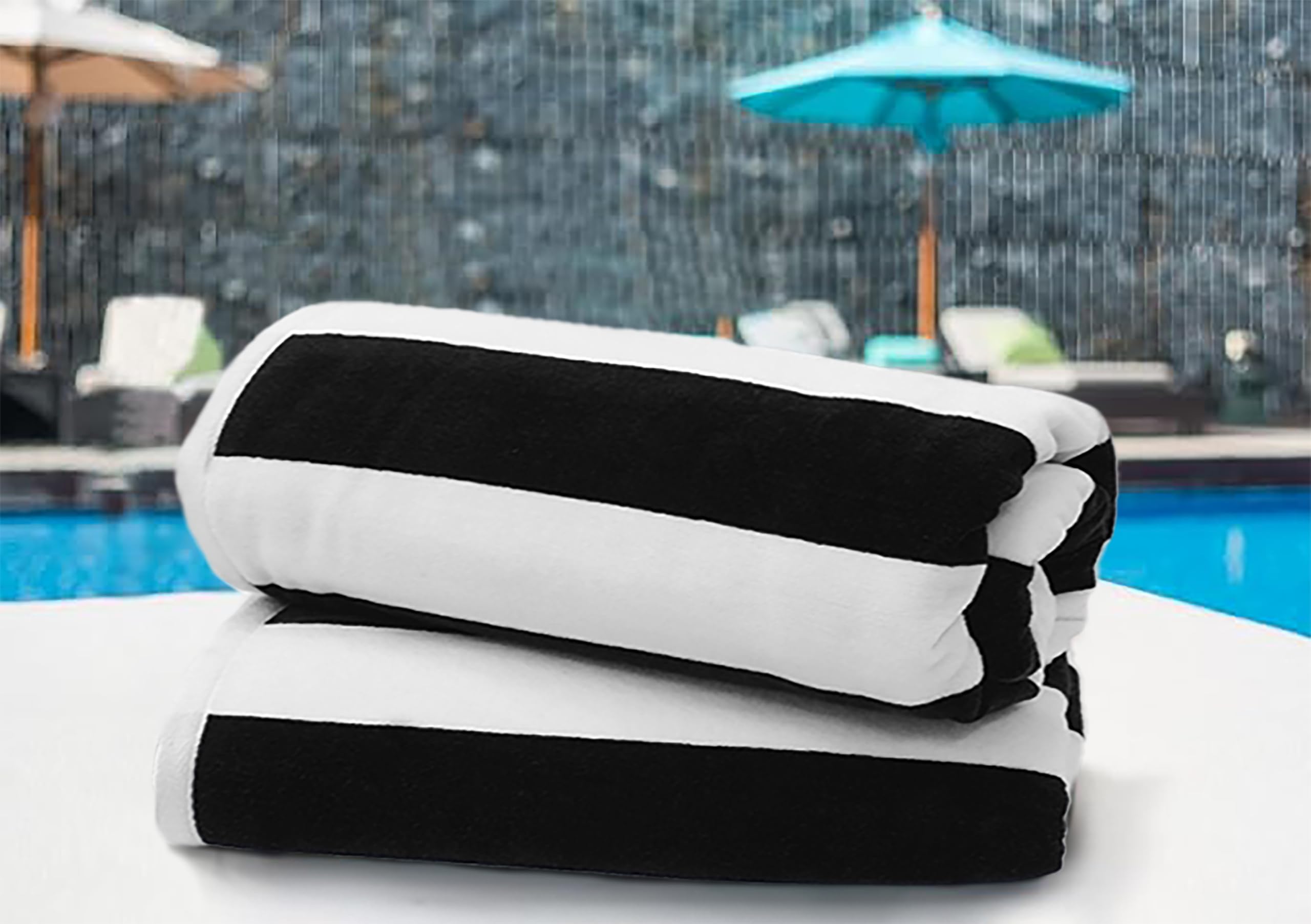 Cotton Craft Oversized Beach Towel - 2 Pack Xl Beach Towel - 100% Cotton Velour - Big & Huge - Thick Plush 450 Gsm Super Soft Lu