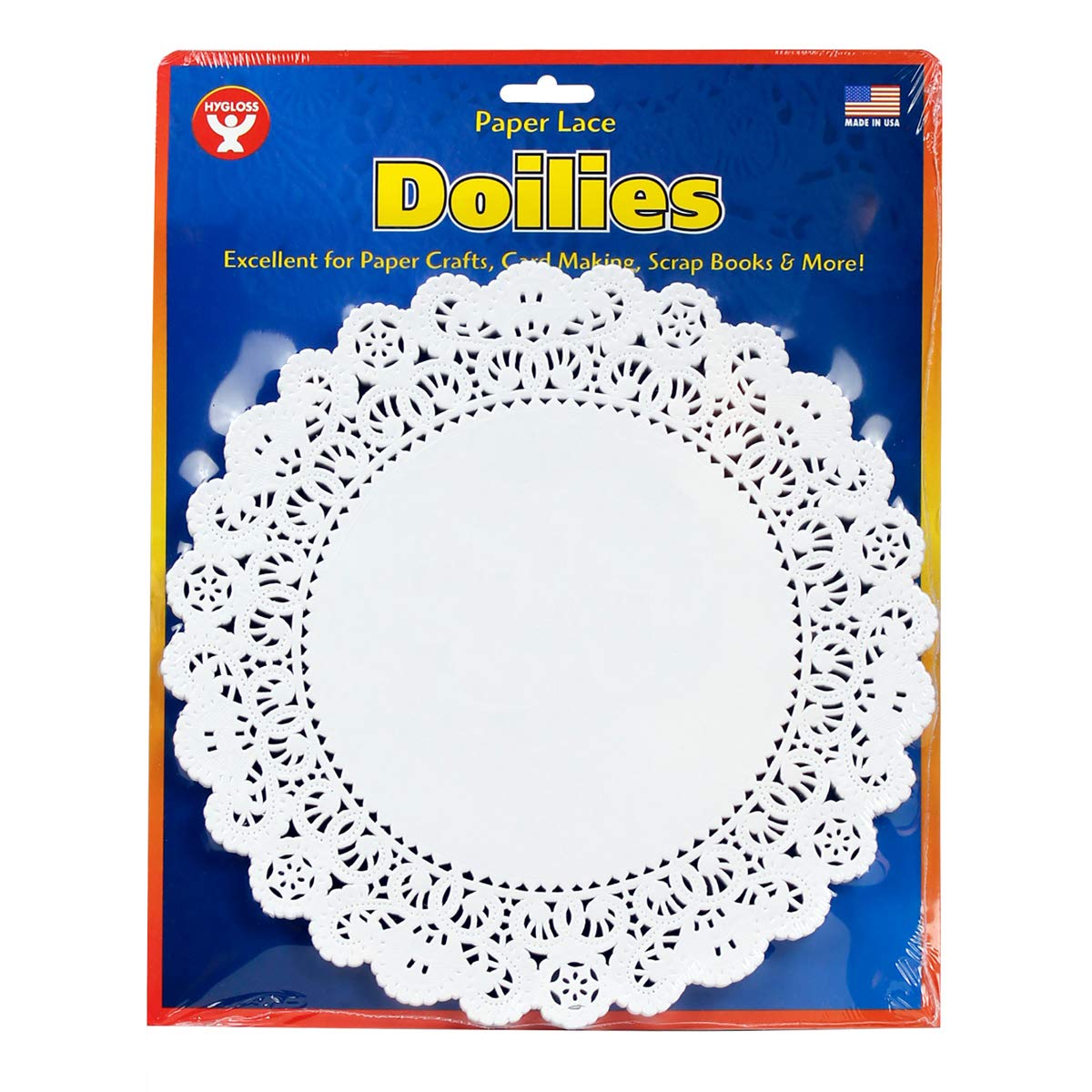 Hygloss Products Round Paper Doilies - Decorative, White Lace Doilies - Disposable - Food Grade Safe - 8 Inches - 36 Pack