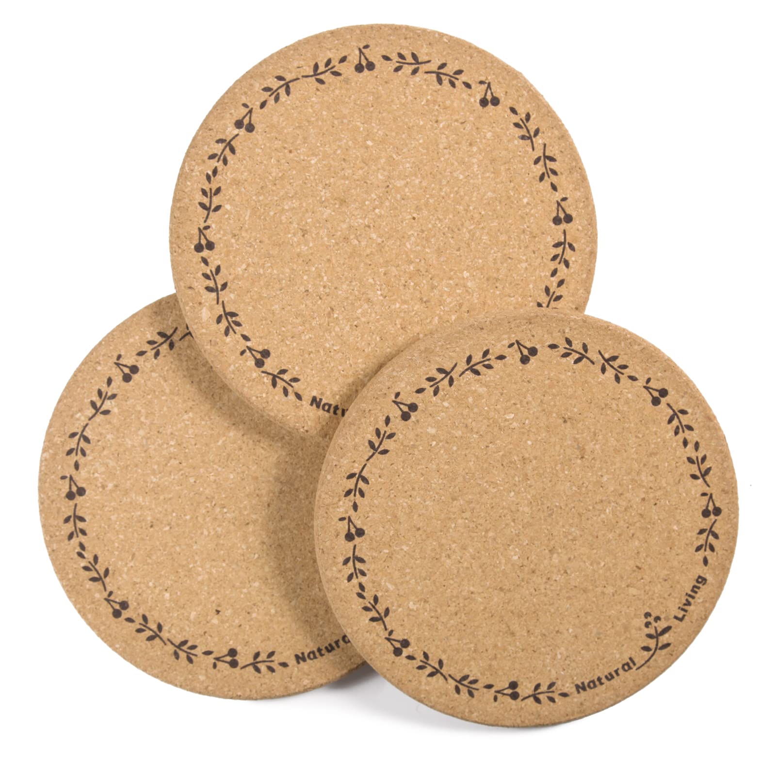 Round Cork Trivet Hot Pads For Kitchen Cork Trivets For Hot Dishes, Pots, Pans, Baking Sheets Cork Trivet Hot Pads For Hot Plate