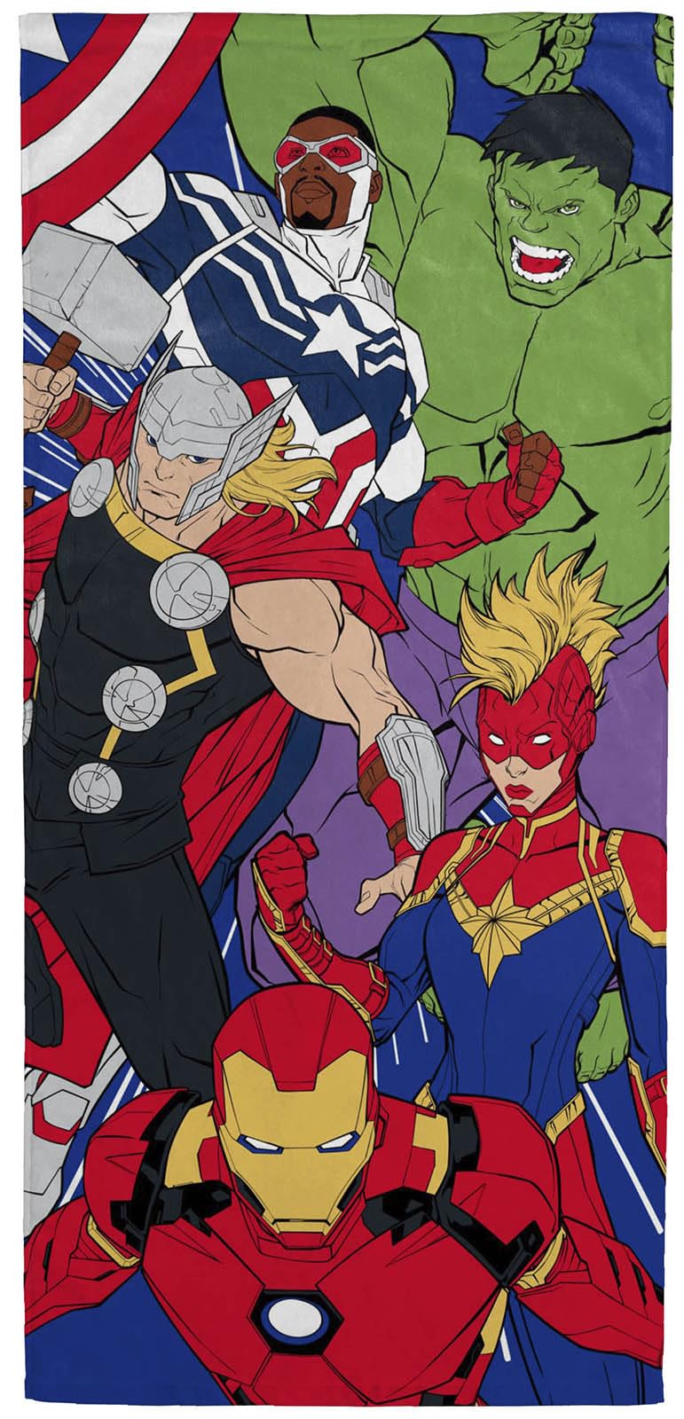 Jay Franco Marvel Avengers Kids Bath Pool Beach Towel - Super Soft & Absorbent 100% Cotton Towel, Measures 28 X 58 Features Hulk