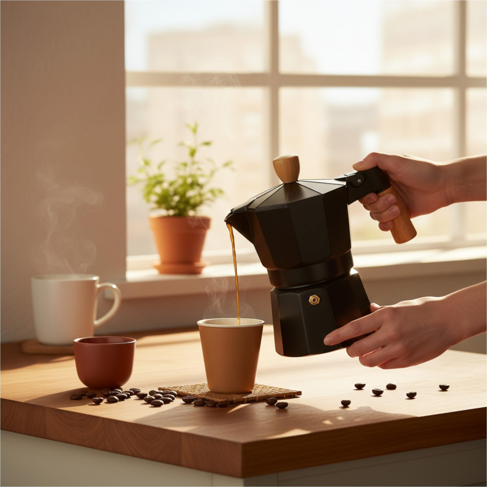 Aashonee Italian Coffee Maker - Espresso Moka Pot For Classical Taste Greca Coffee Enthusiast - Quality Espresso Maker Stove Top