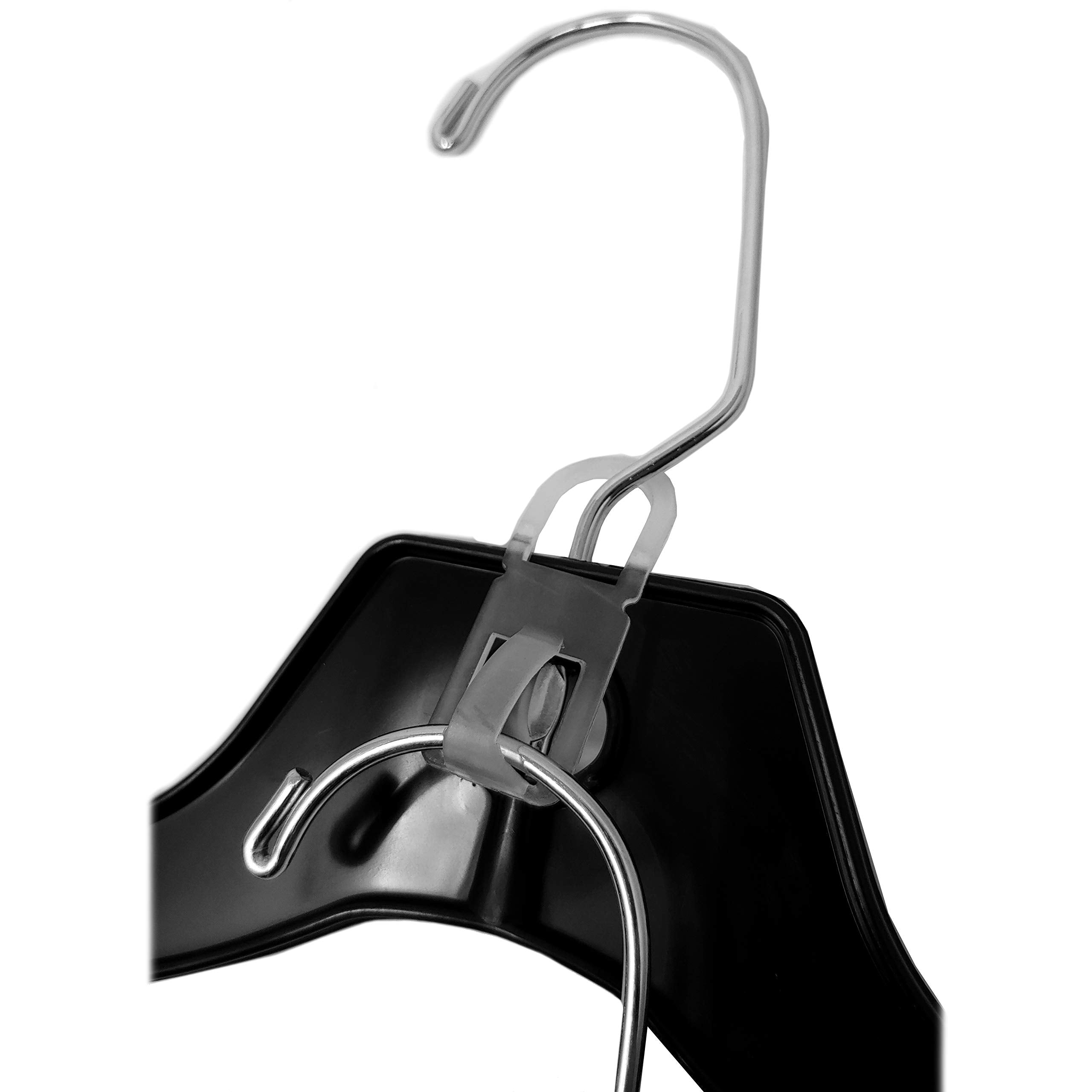 Plastic Piggy Back Clothing Hanger Connectors  Clothes Hanger Combiner/Joiners  100 Pack