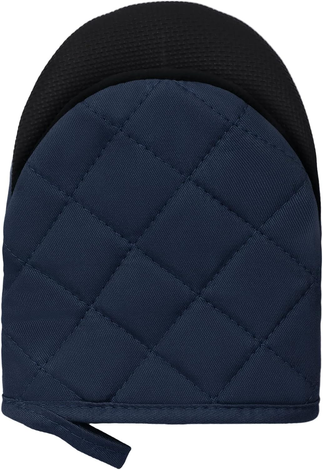 Short Oven Mitts, Heat Resistant Silicone Kitchen Mini Oven Mitts For 500 Degrees, Non-Slip Grip Surfaces And Hanging Loop Glove