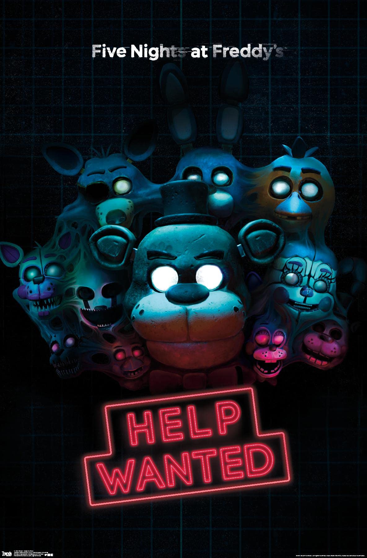 Trends International Five Nights At Freddy'S - Help Wanted Wall Poster, 22.375'' X 34'', Premium Unframed Version