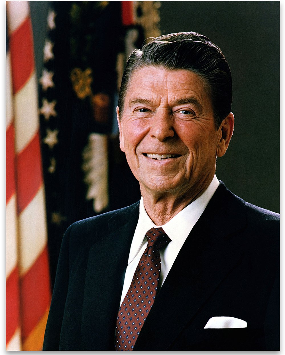 President Ronald Reagan Photograph - Official Portrait - 11X14 Unframed Art Print Picture - Patriotic Gift And Decor Under $15