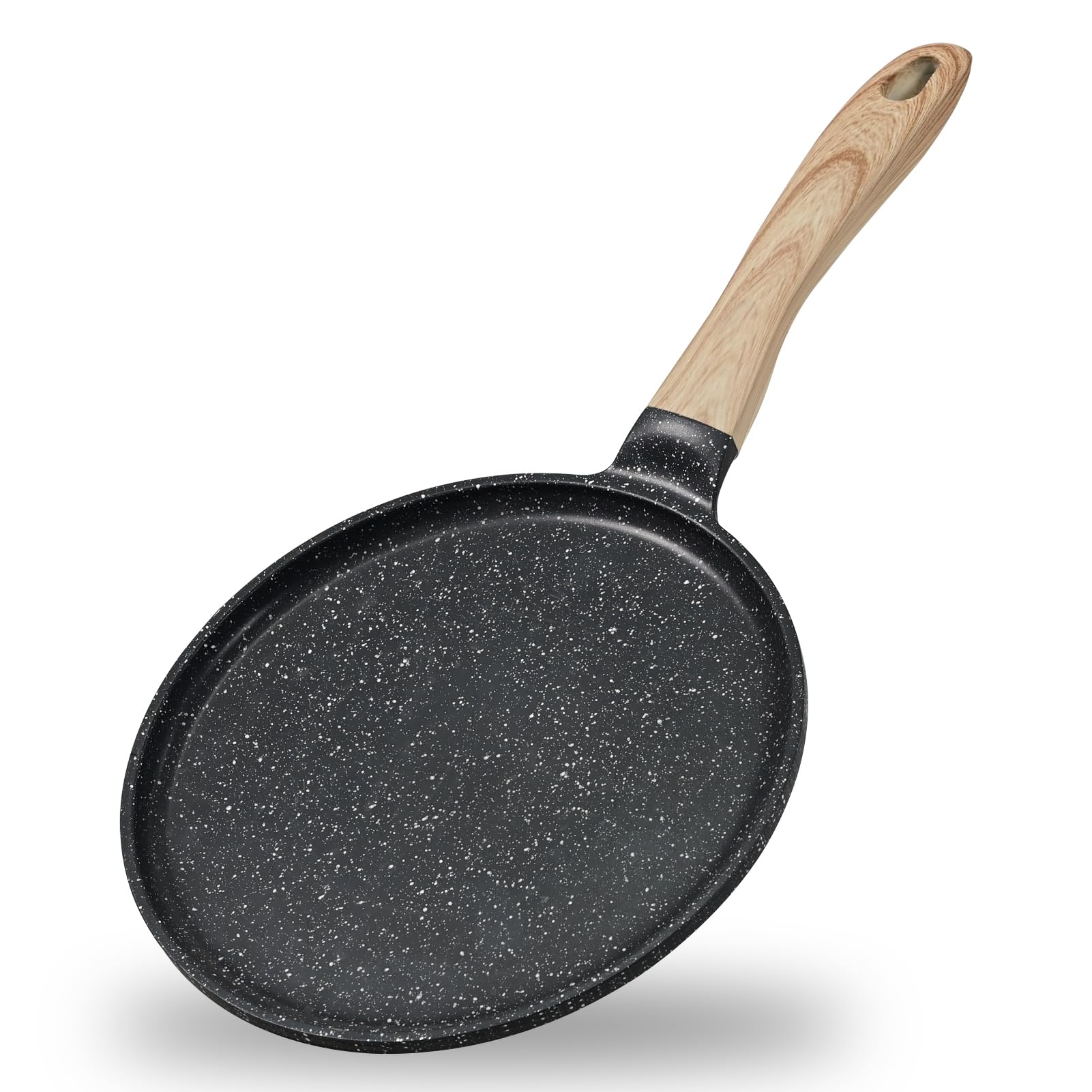 Jeetee Crepe Pan Nonstick, 11 Inch Comales Para Tortillas Griddle Pan For Stove Top, Granite Coating Flat Pancake Pan Dosa Tawa,