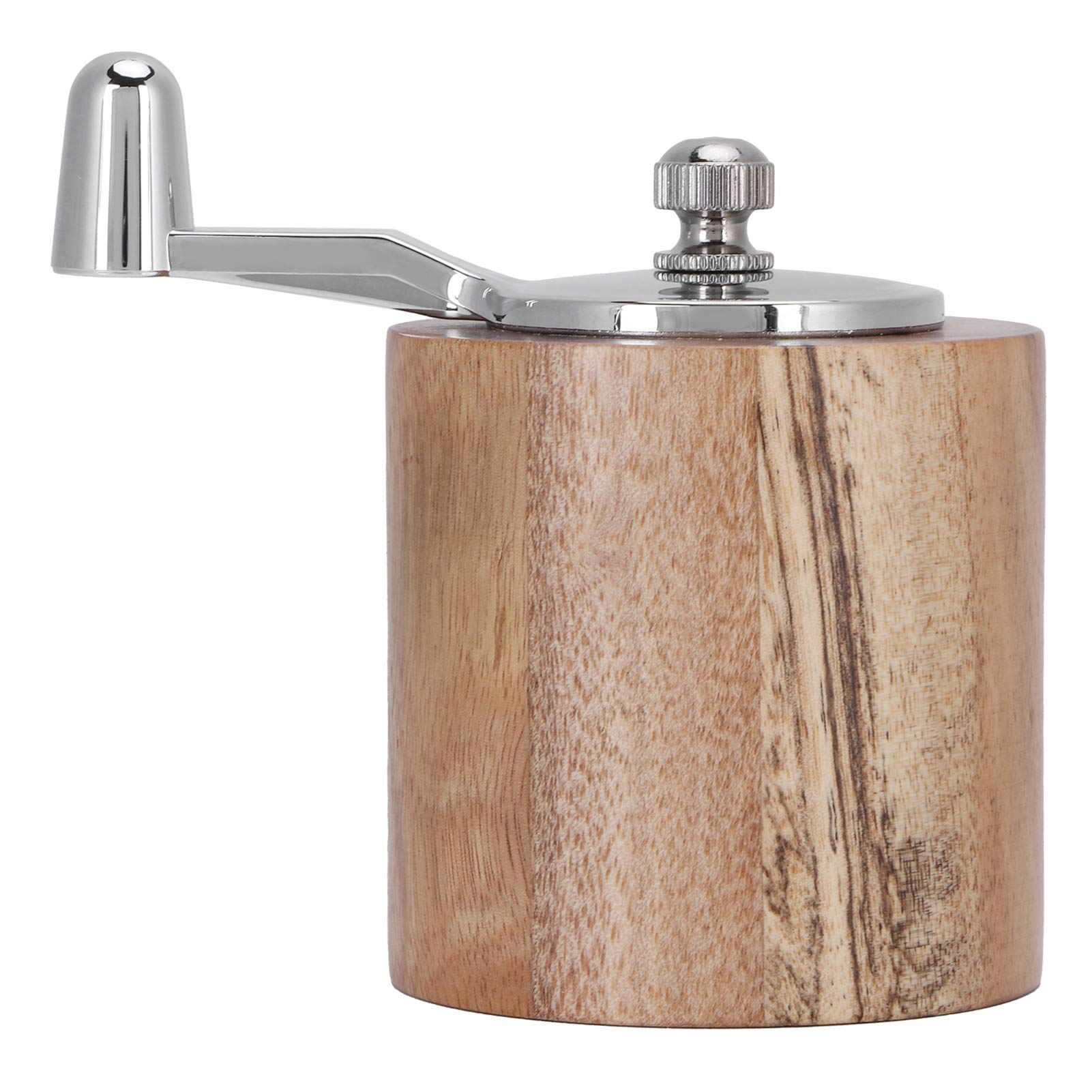 Wooden Salt Pepper Grinder, Manual Peppercorn Spices Mill Refillable Classic Grinding Chili Herbs Crusher Tool With Long Crank S