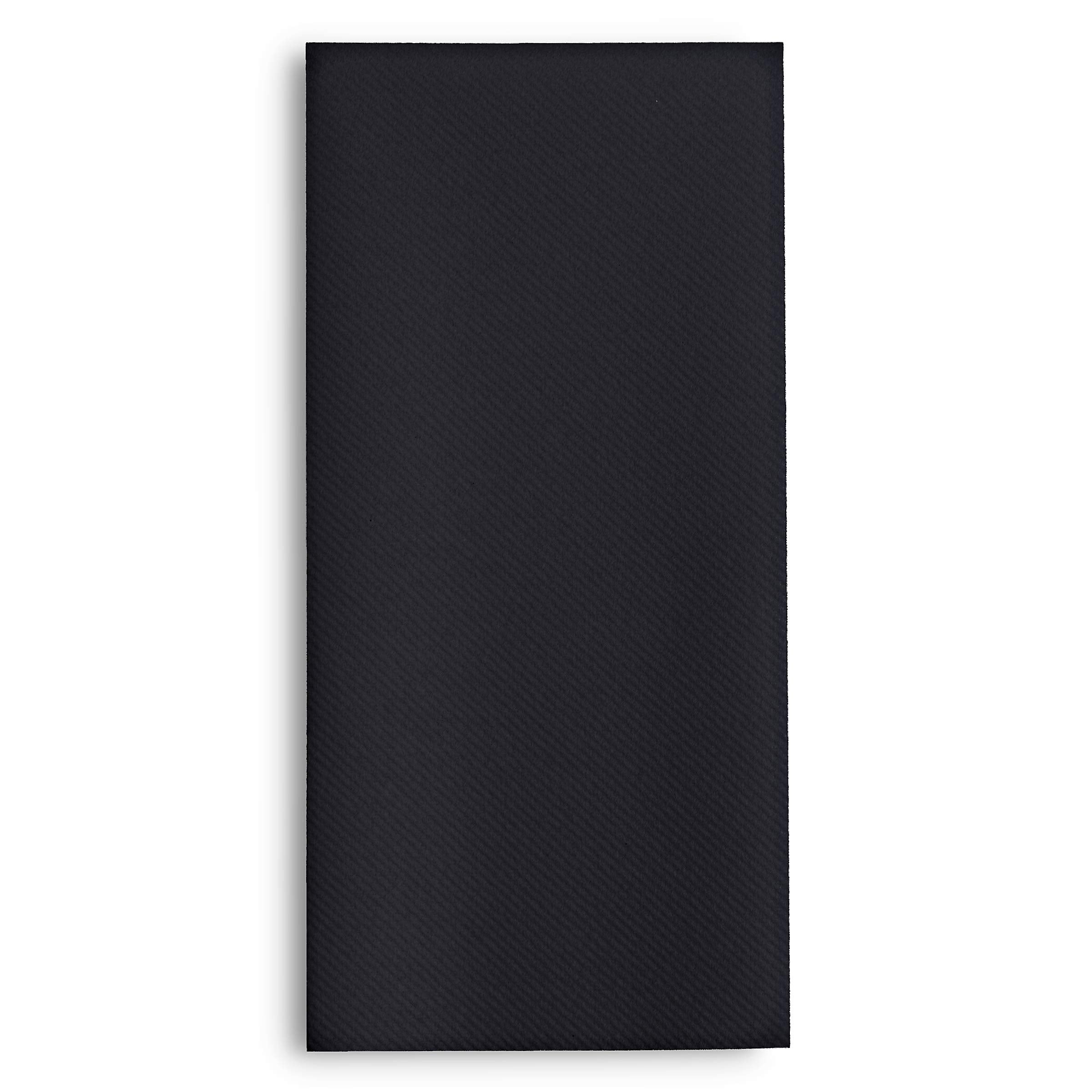 100 Linen-Feel Black Paper Napkins - Decorative Cloth-Like Black Dinner Napkins - Soft And Absorbent. For Kitchen  Party  Wedding  Bathroom Or Any Occasion. (Pack of 100)