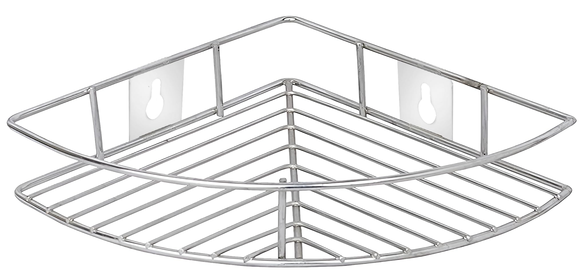 Unify Stainless Steel Multipurpose Storage Organizer  Corner Shelf For Kitchen And Bathroom, Shelf Rack, Bathroom Shelf Wall Mo
