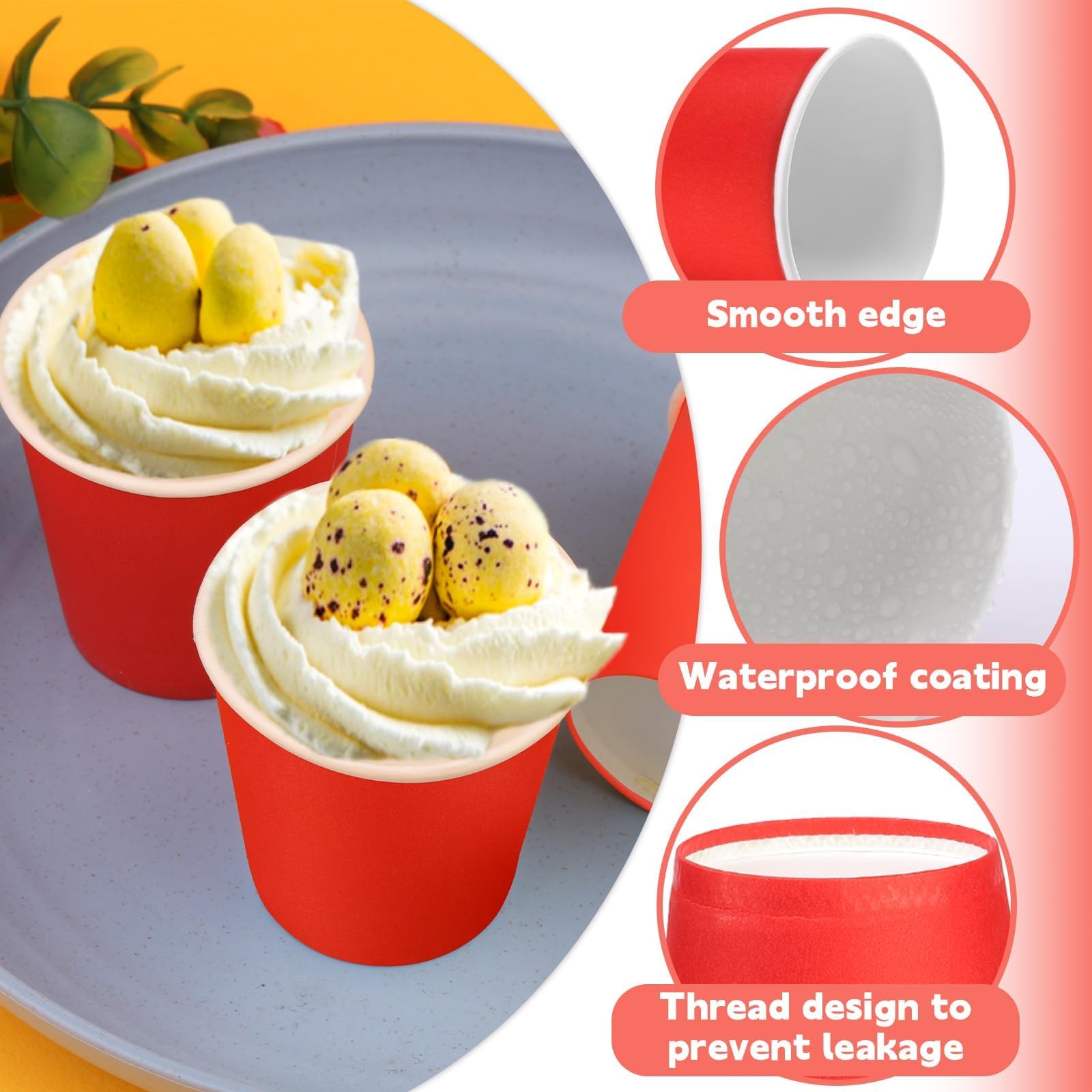 Huaiid 100 Count 3oz Small Paper Cups  Disposable Mini Bathroom Cups  Disposable Mouthwash Cups  Small Disposable Paper Cups  Espresso Cups  Paper Cups for Party Travel Picnic BBQ