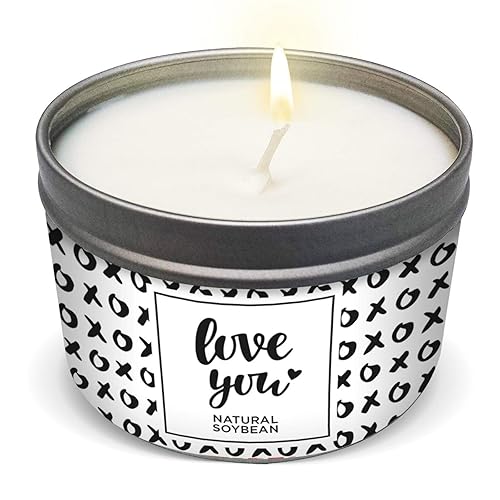 Magnificent 101 Long Lasting Love You Aromatherapy Candle  6 Oz - 35 Hour Burn  All Natural Soy Wax Candle with Vanilla, Lavende