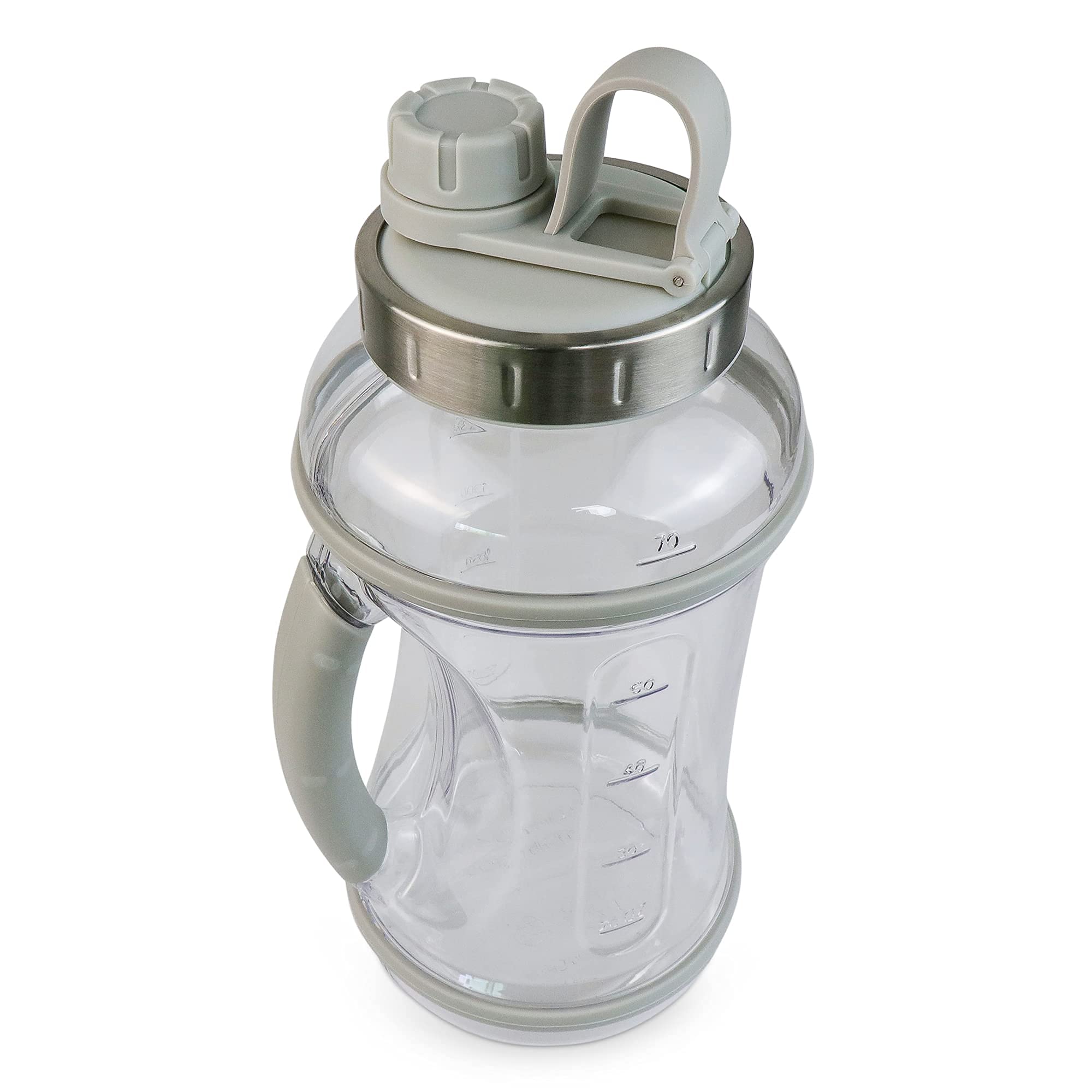 Flash Popup 70Oz Sport Water Bottle With Twist Off Lid Clear Bottle Leakproof Water Jugs Half A Gallon Bottle