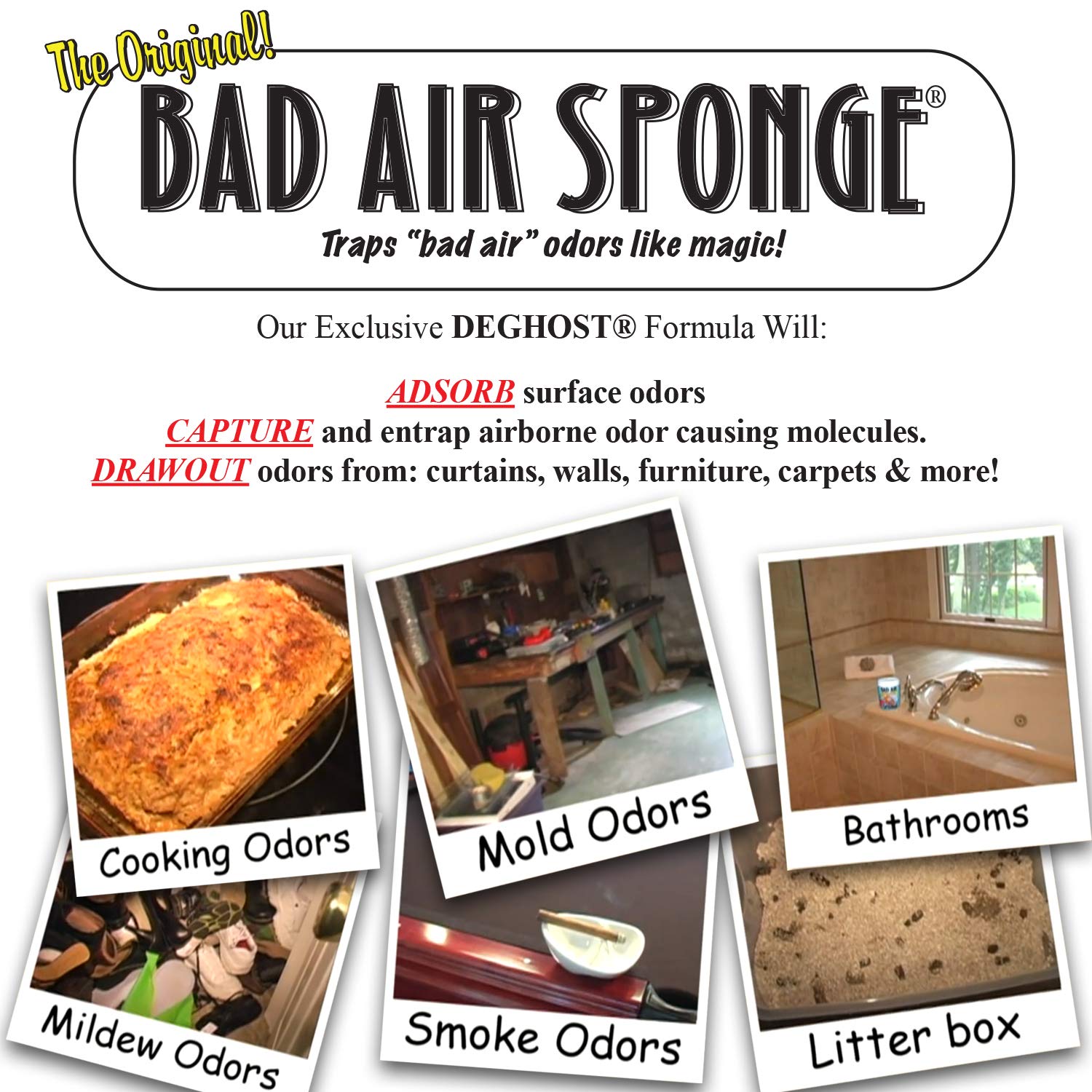 Bad Air Sponge 2Lb. Container (3002N), Blue