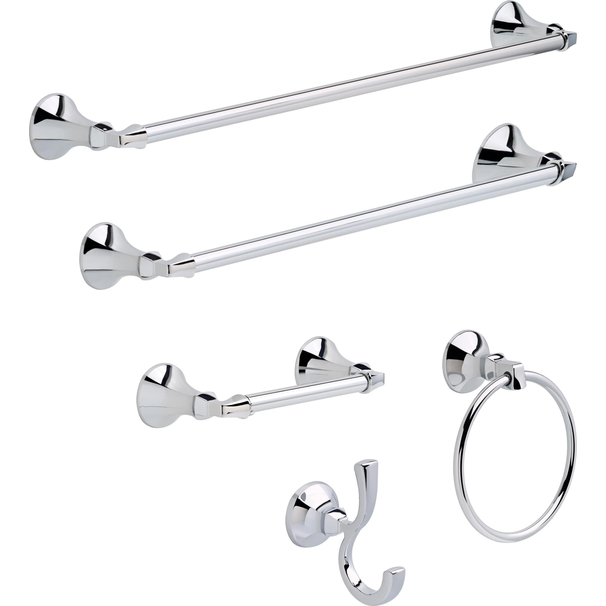 Delta 76424 Ashlyn 24-in Wall Mount Towel Bar Bath Hardware Accessory in Polished Chrome