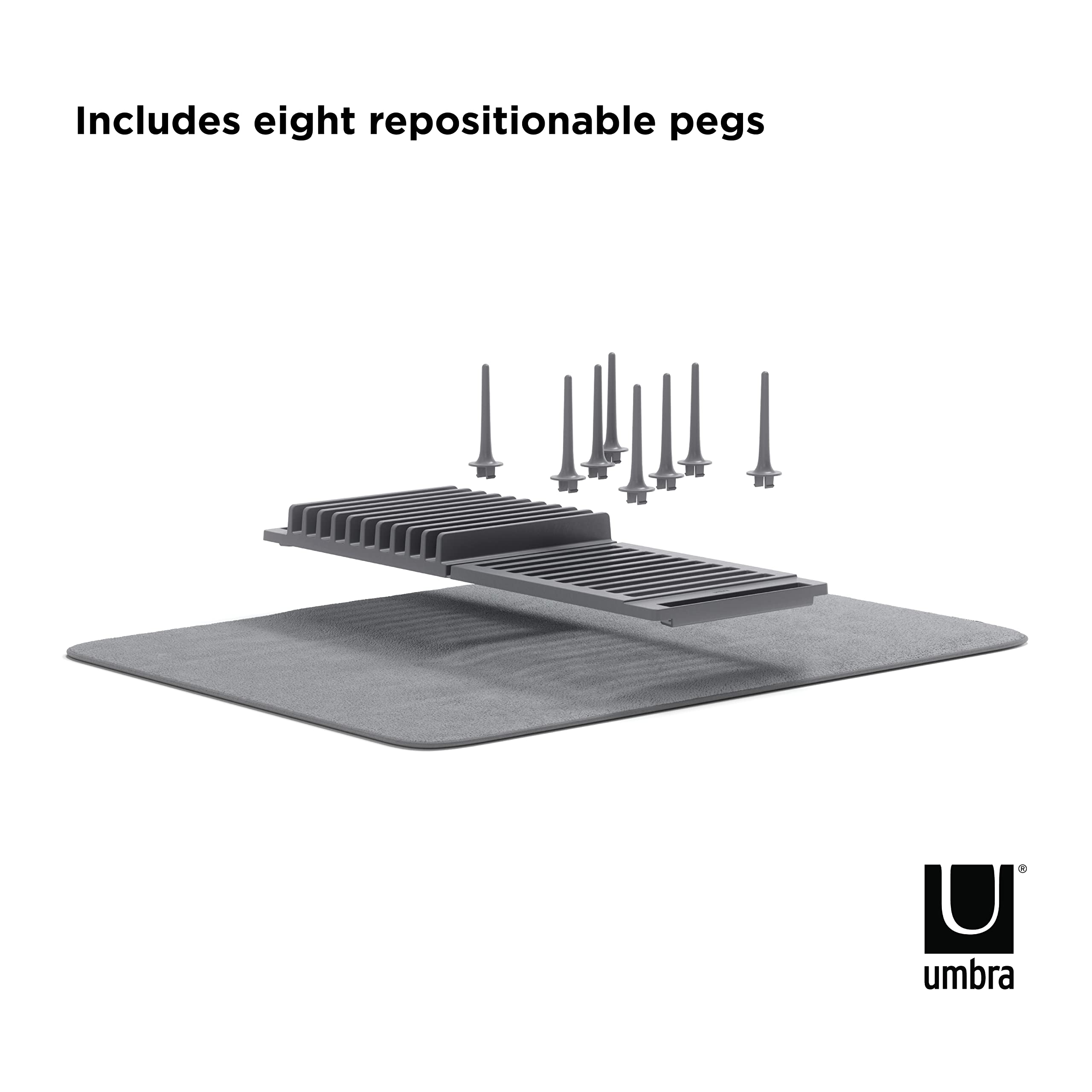 Umbra Udry Peg Drying Rack With Mat