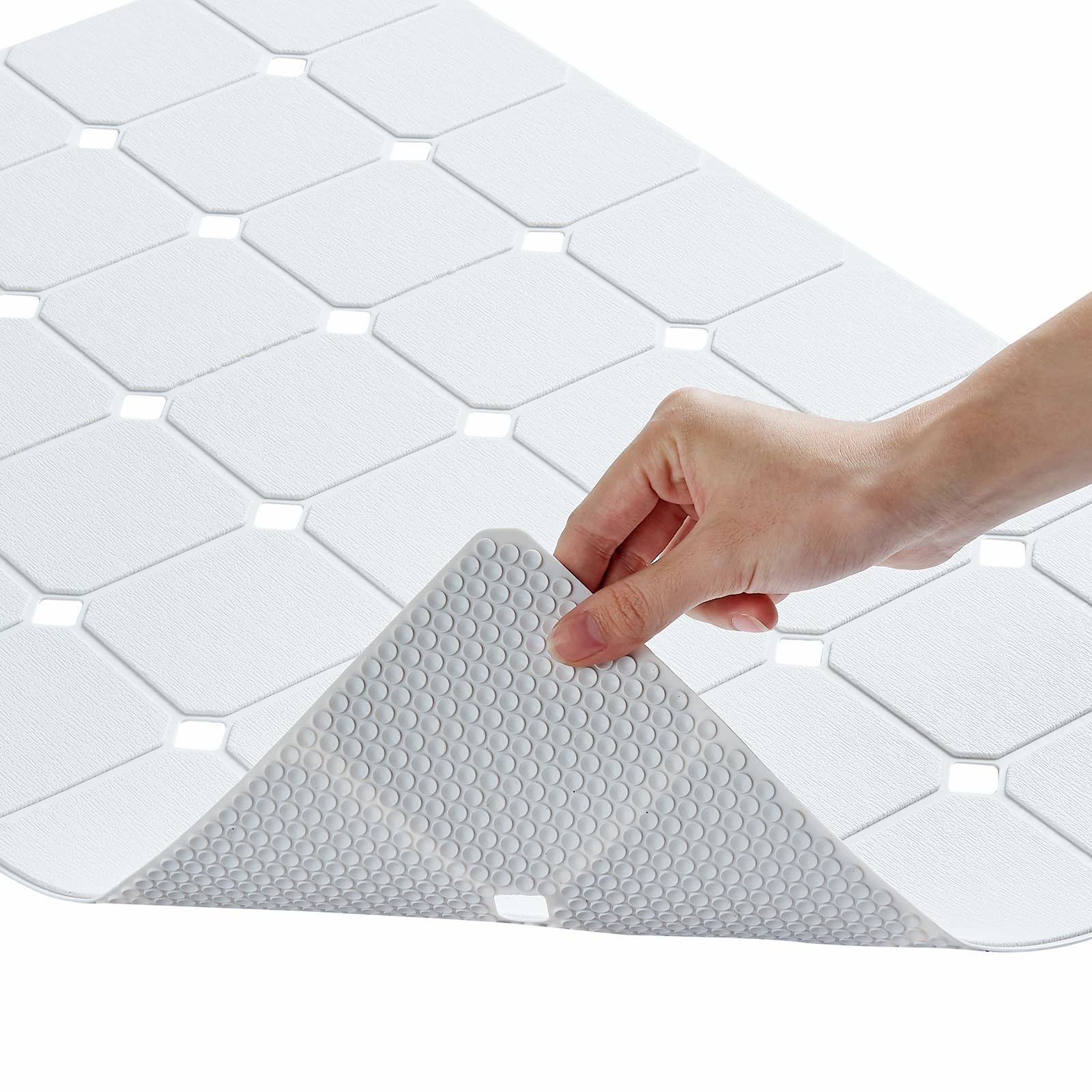 Bathtub Mat Non Slip Silicone Soft Odorless Bath Mat With Mini Suction Cups Bath Tub Mat Non Slip Shower Mat Non Slip Foldable M